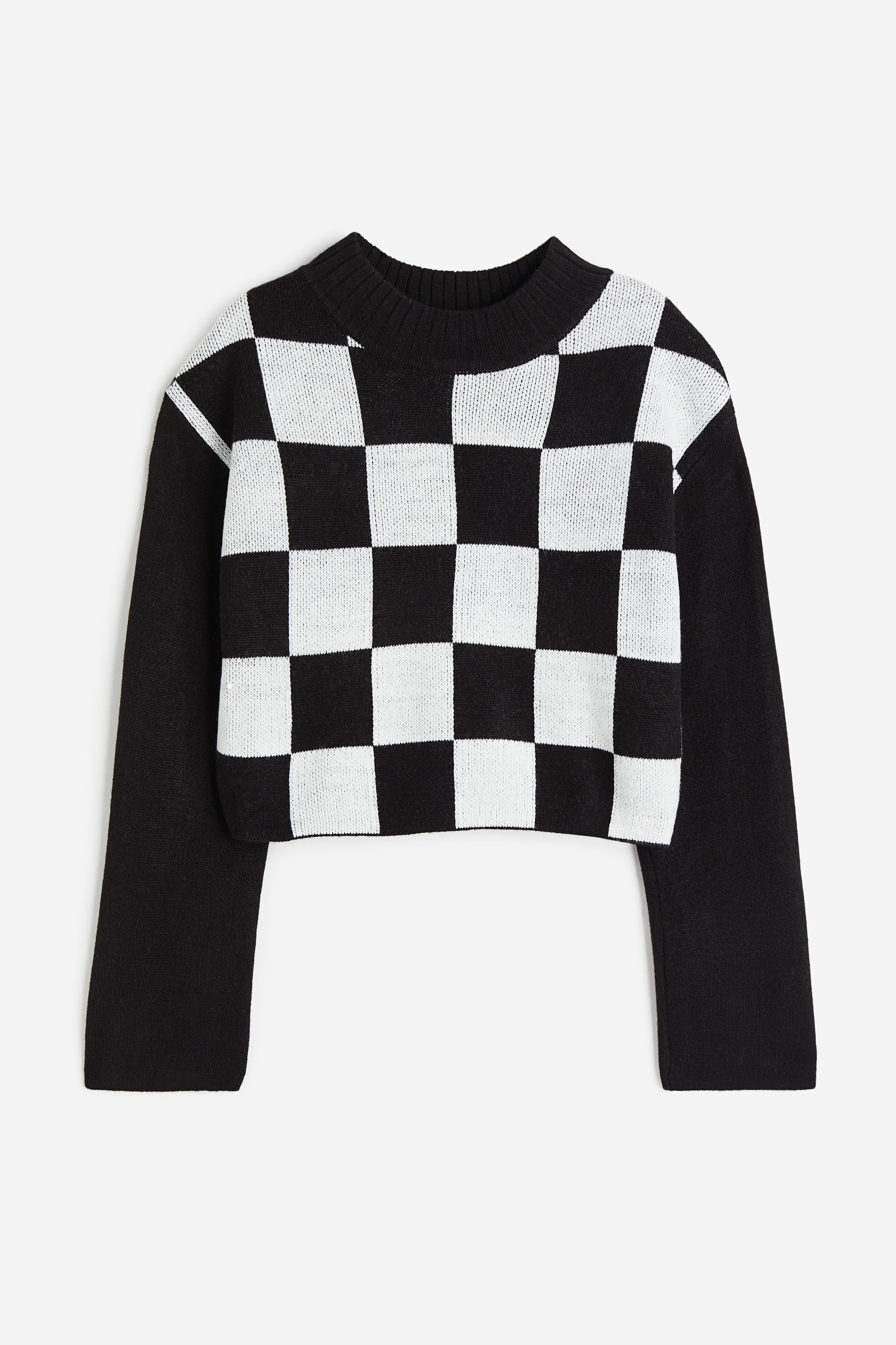 H&M Black/White/Grey Sweater shops