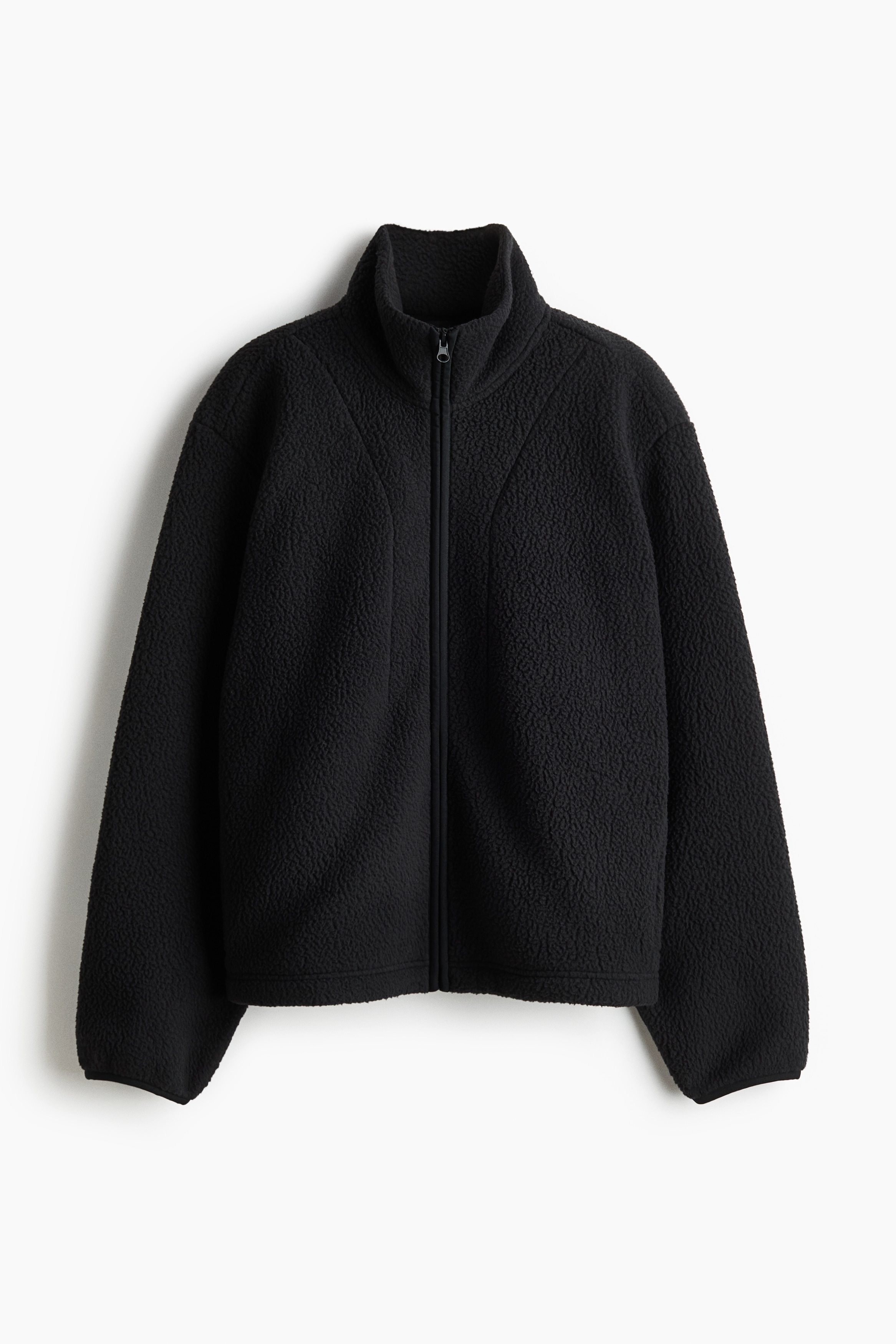 H & M - Teddy sports jacket - Schwarz - Sportswear