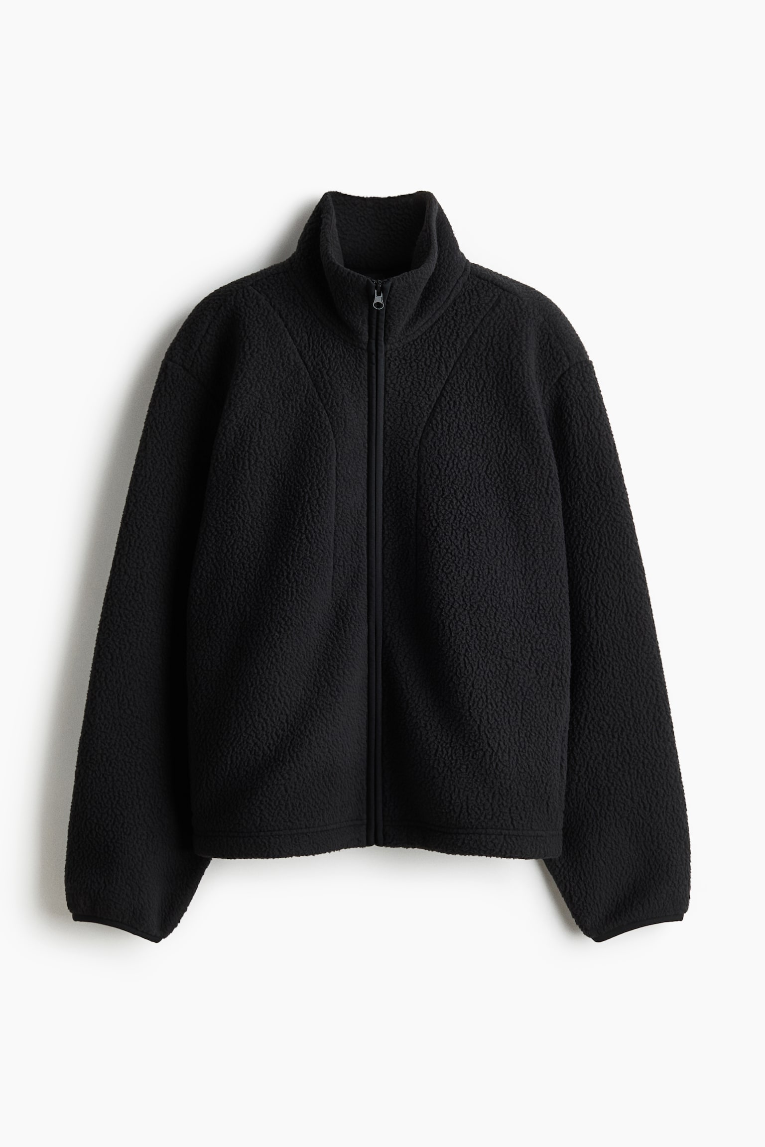 Женская куртка H&M Move Teddy Fleece Activewear, цвет: Чёрный