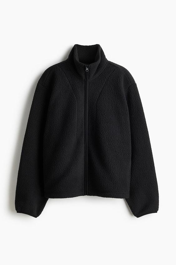 Женские куртки H&M Teddy Fleece Activewear Jacket
