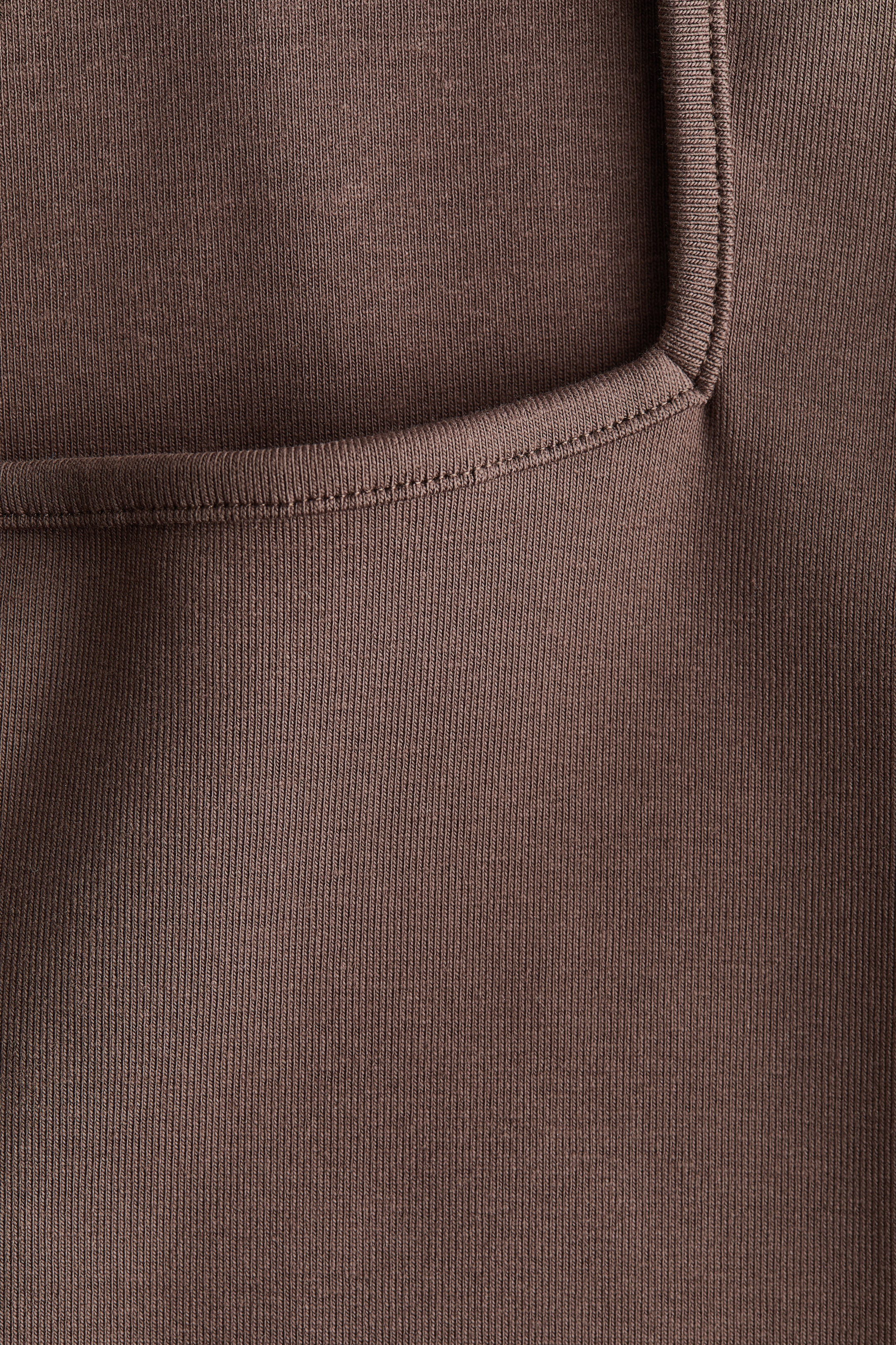 Женские топы H&M Ribbed Square-Neck Tank Top — фото 3