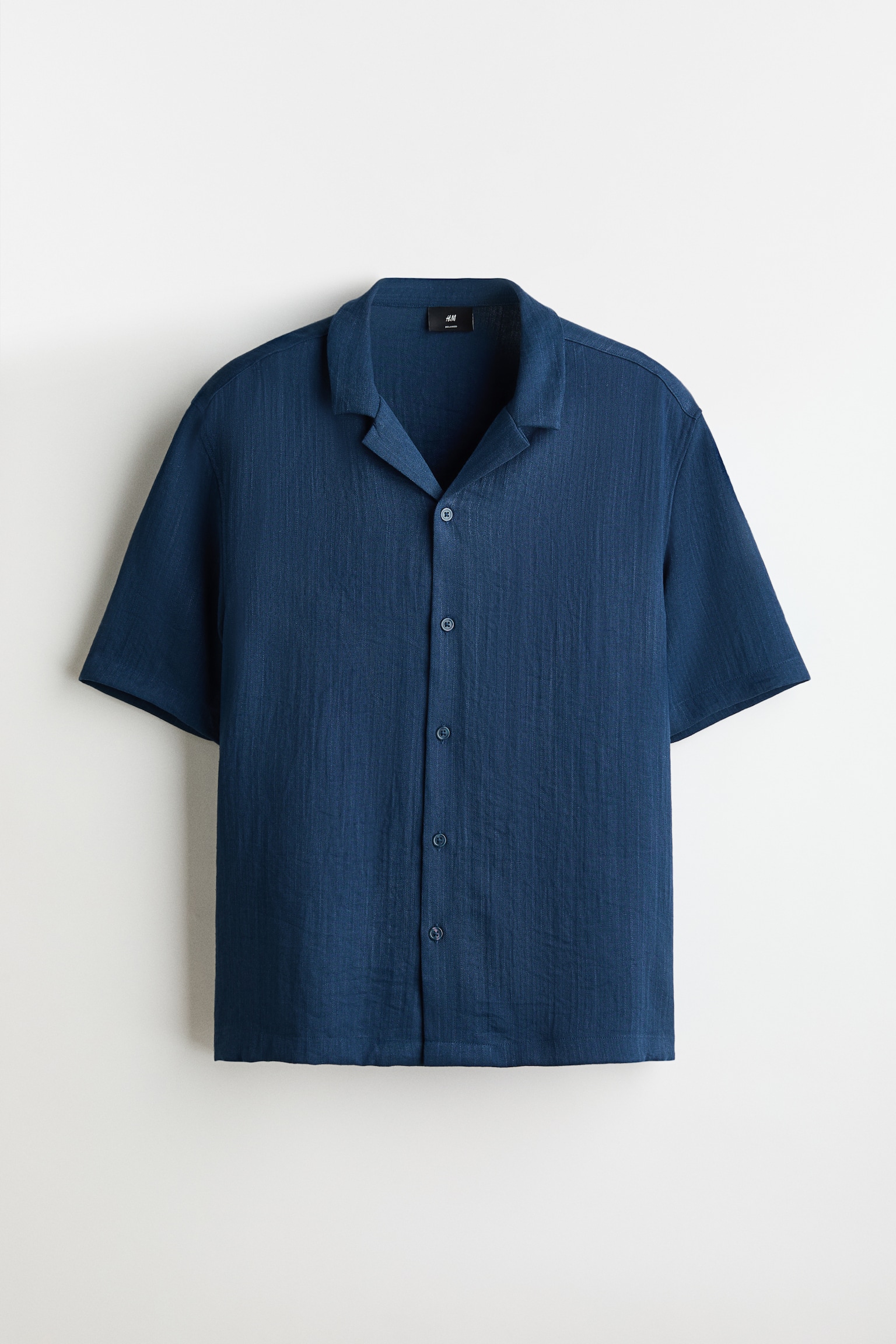 Camisa resort Relaxed Fit - Azul escuro/Preto/Verde caqui escuro/Bege - 1