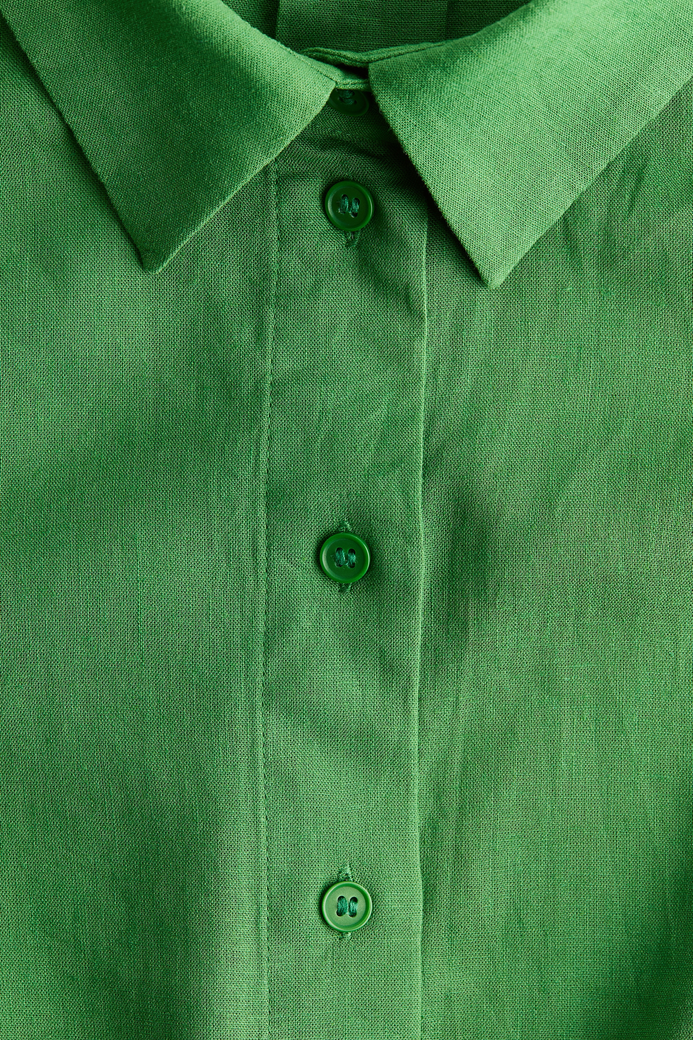 Oversized Linen-Blend Shirt thumbnail 6