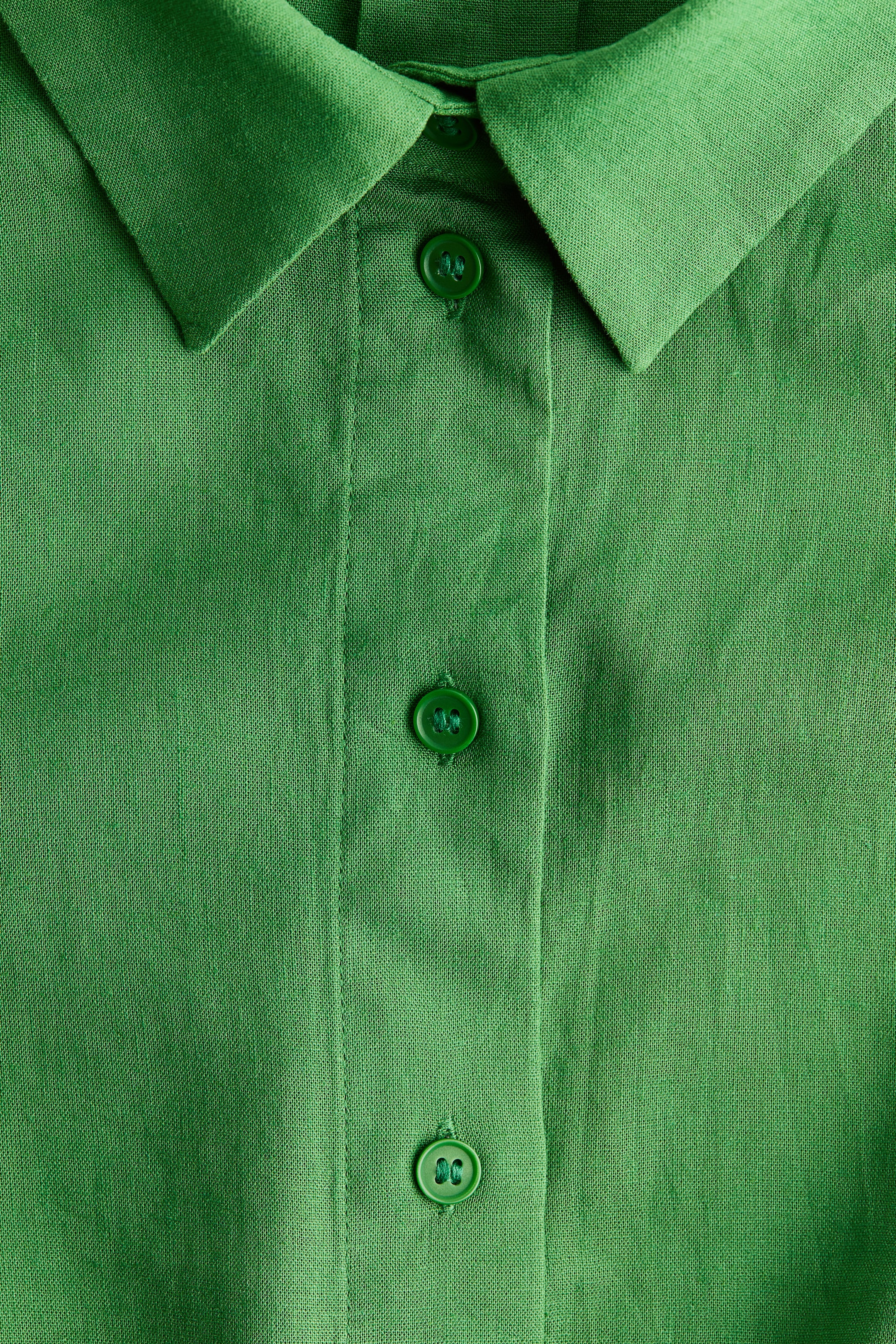 Oversized Linen-Blend Shirt