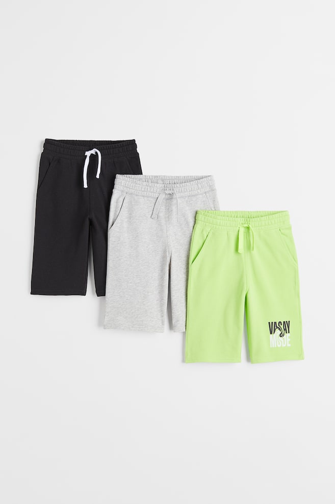 3-pack sweatshirtshorts - Neongrön/Vacay mode - 1