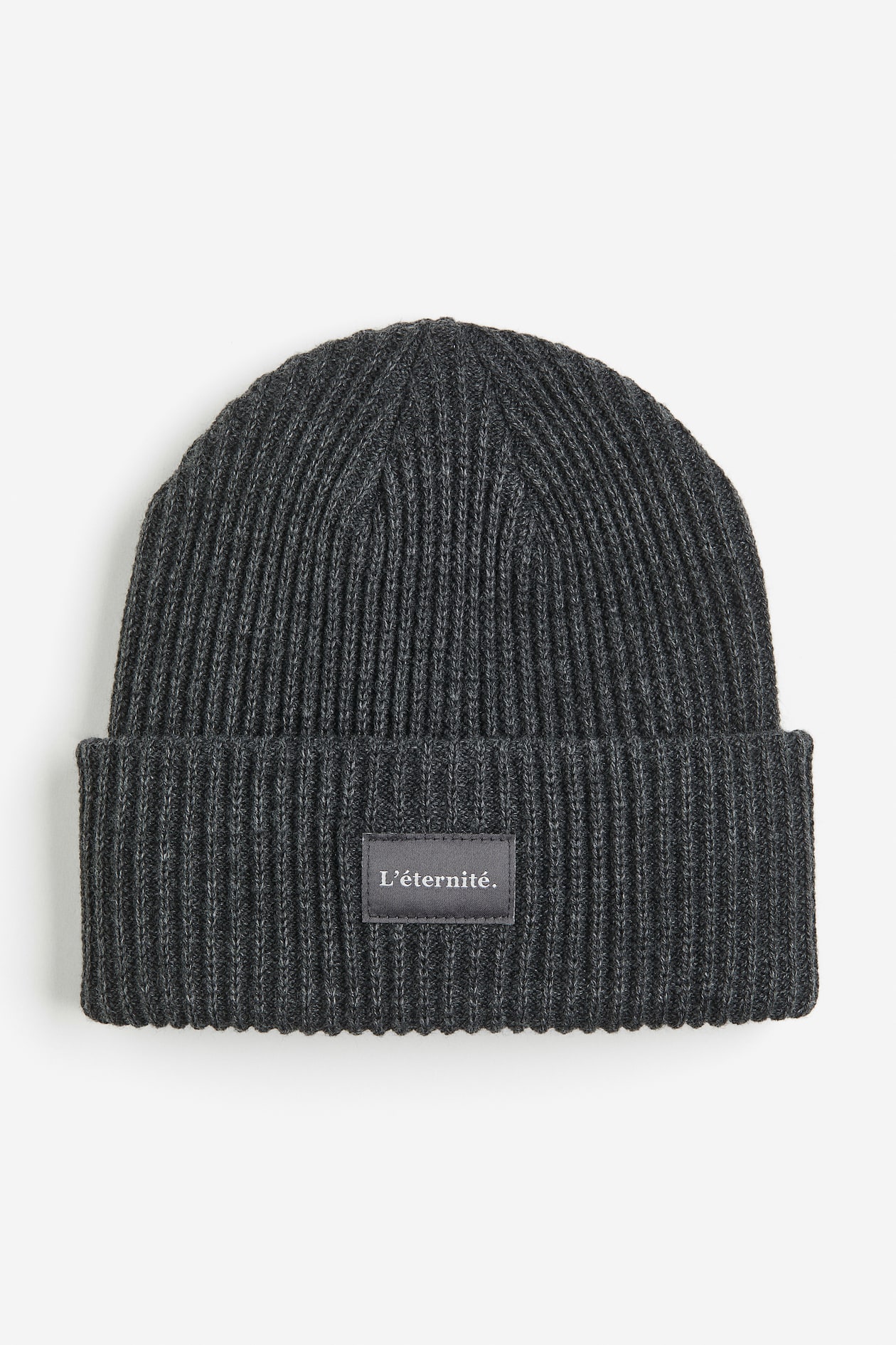 Knit Hat - Dark gray melange/L'éternité - Ladies | H&M US