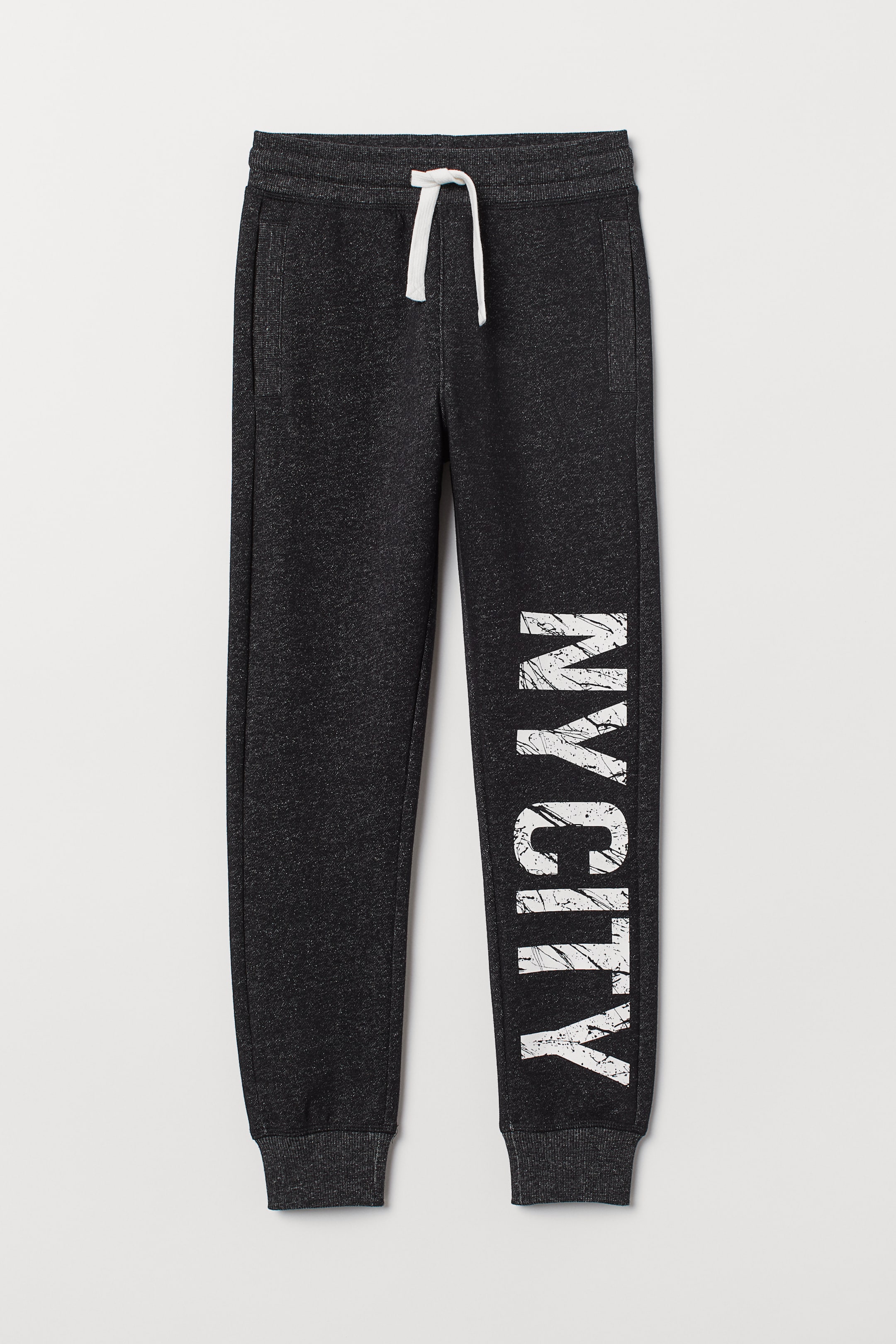 Größeres Bild ansehen: Sweathose - Schwarzmeliert - Kids | H&M DE 1