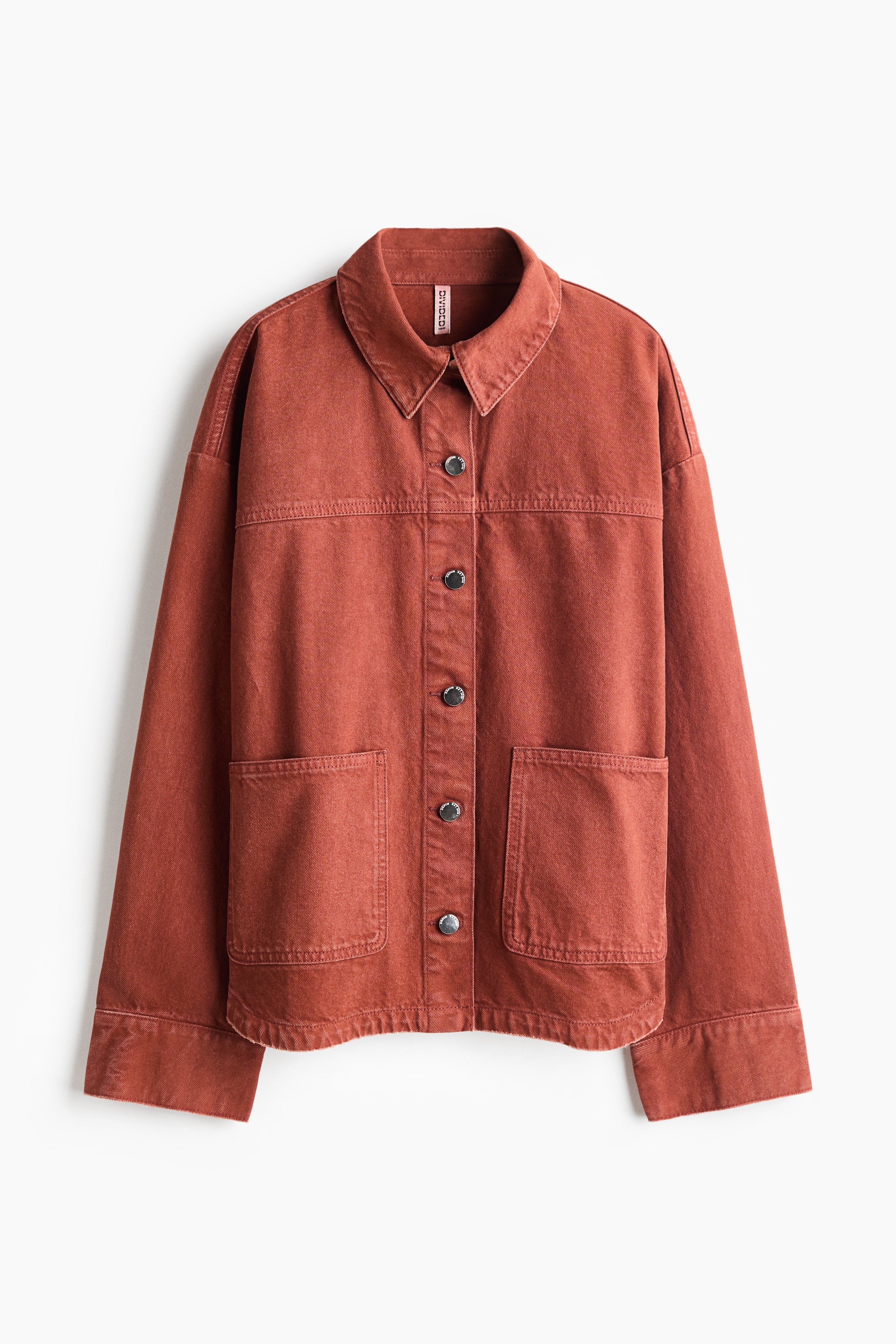 Twill Shacket - Rust brown/Denim blue/Dark khaki green