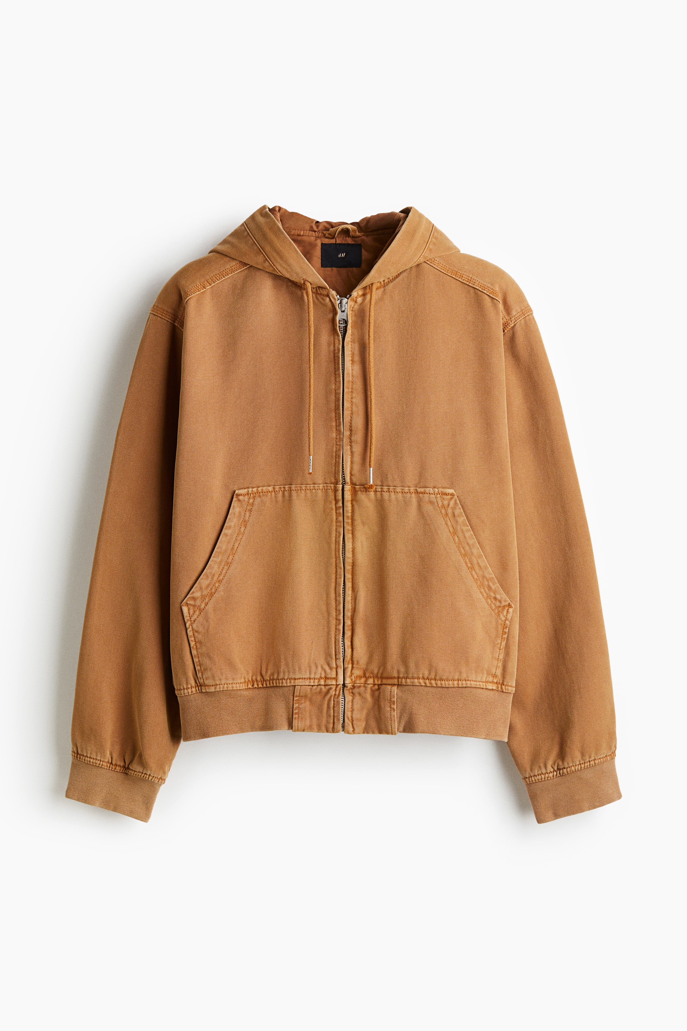 Men's Camel Hooded Workwear Jacket | H&M CA