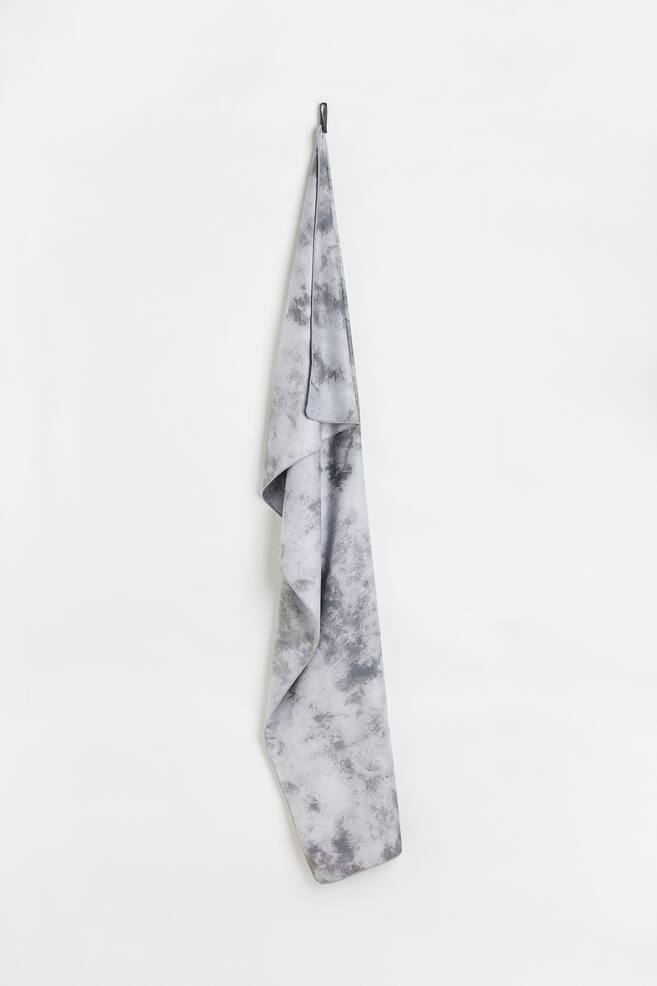 Microfibre swimming towel - Dark grey/Tie-dye - 1