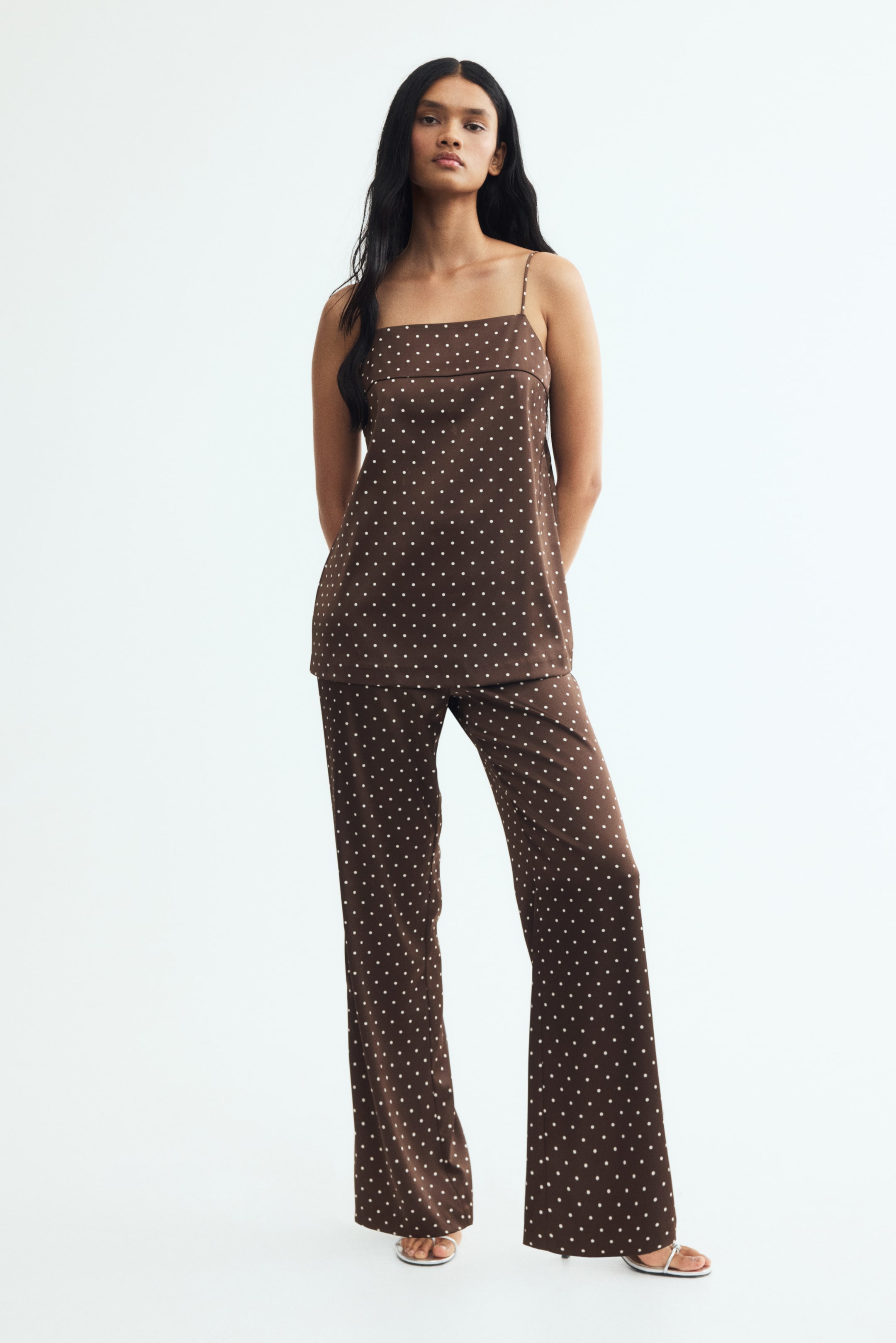 Satin Pull-On Pants