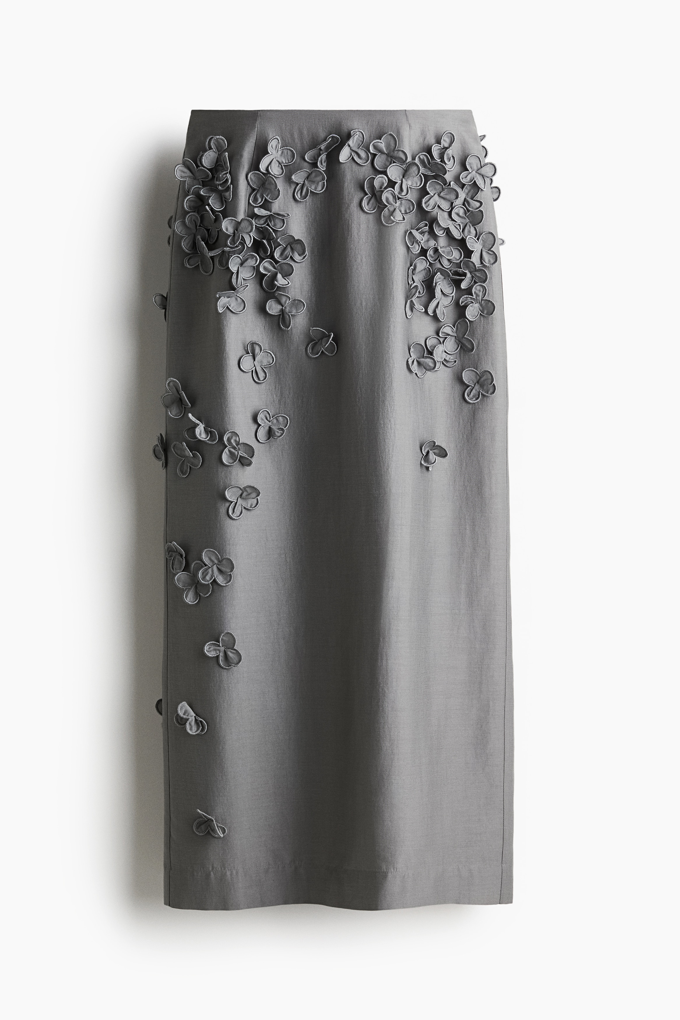 Appliqué Skirt - Grey