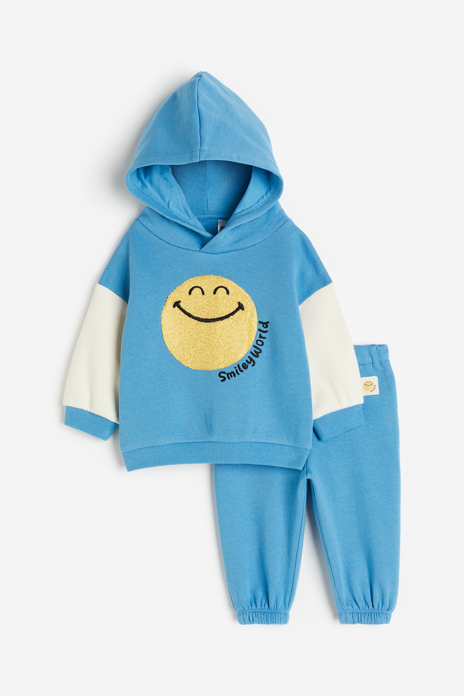 2-piece Print Sweat Set - Blue/SmileyWorld®/Dusty green/Mickey Mouse/Black/Keith Haring/Grey/Marvel/Beige/Mickey Mouse/Light turquoise/LEGO DUPLO/Dark grey/Mickey Mouse - 1