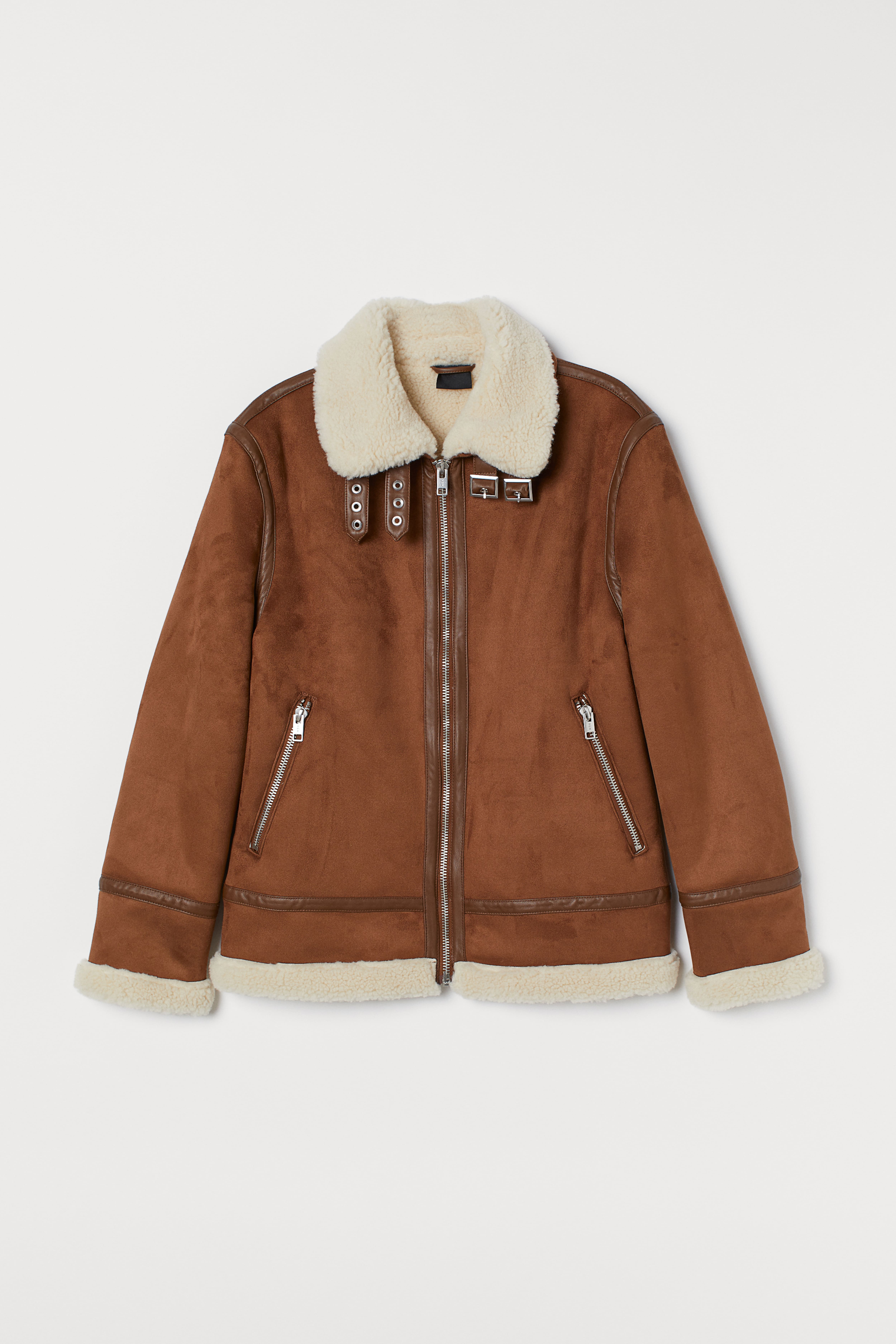 H&m mens faux fur coat best sale