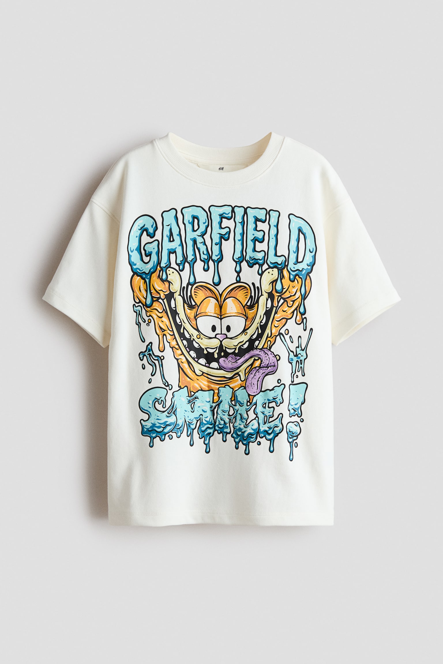 T-Shirt mit Motivprint - Weiß/Garfield/Weiß/SmileyWorld®