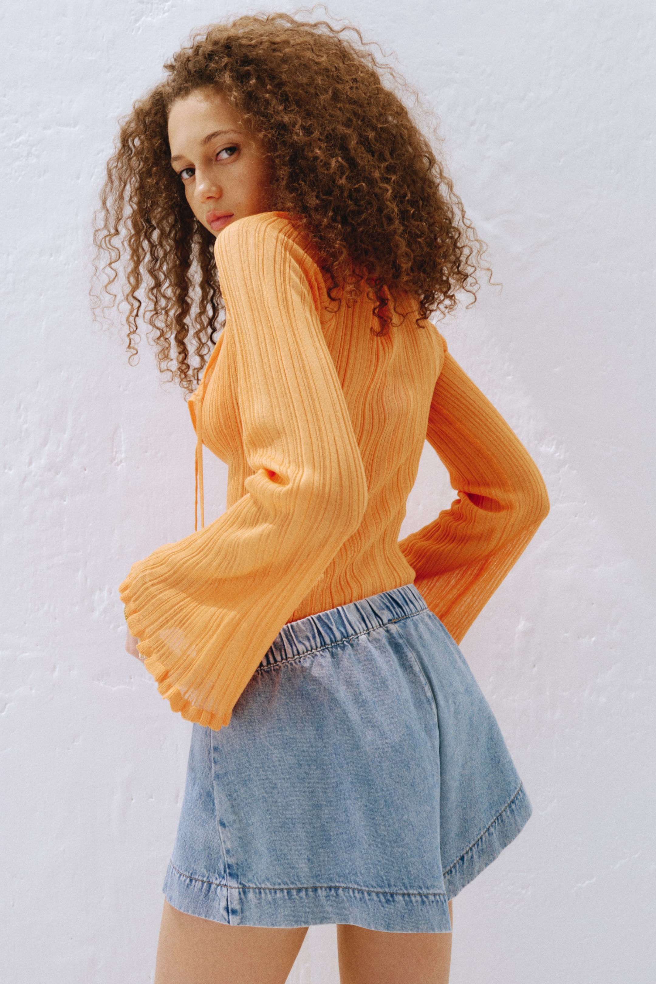 Женские шорты H&M Denim Pull-On Shorts — фото 6