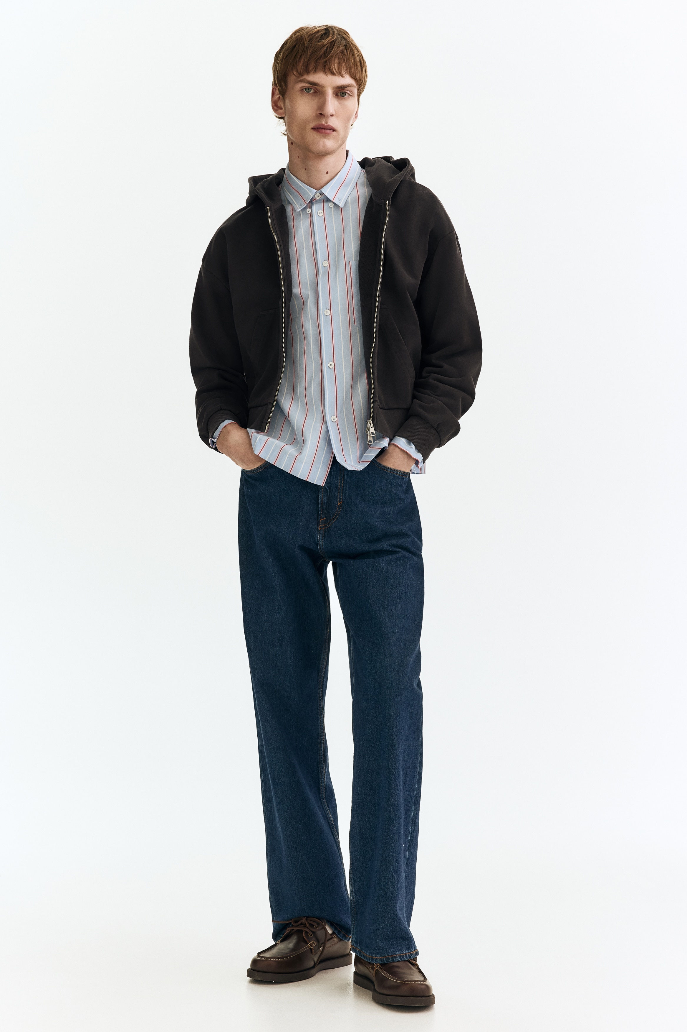 Oversized-Fit Hooded Jacket