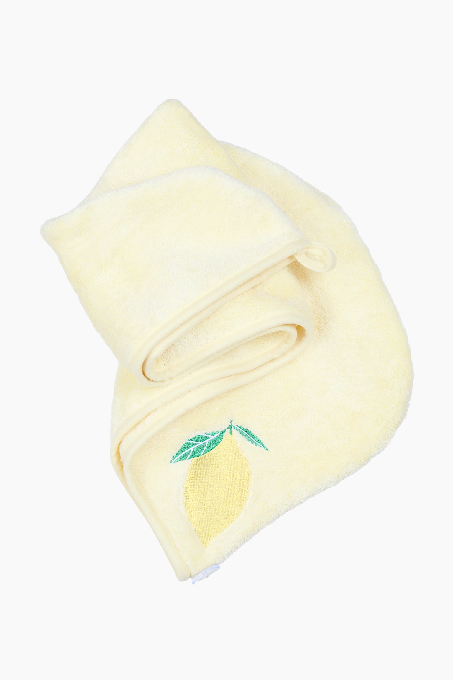Microfibre hair wrap - Light yellow/Lemon/Light pink/Hearts/Light blue/Clouds - 2