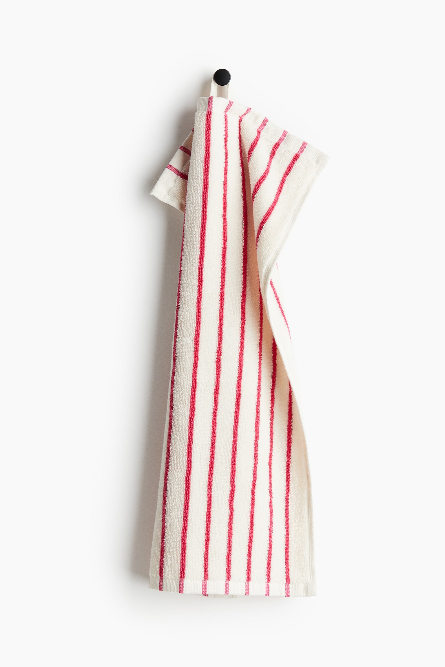 Striped guest towel - Hot pink/White/Light beige/White/Light pink/Striped/Sage green/Striped/Light blue/Striped/White/Black striped - 1