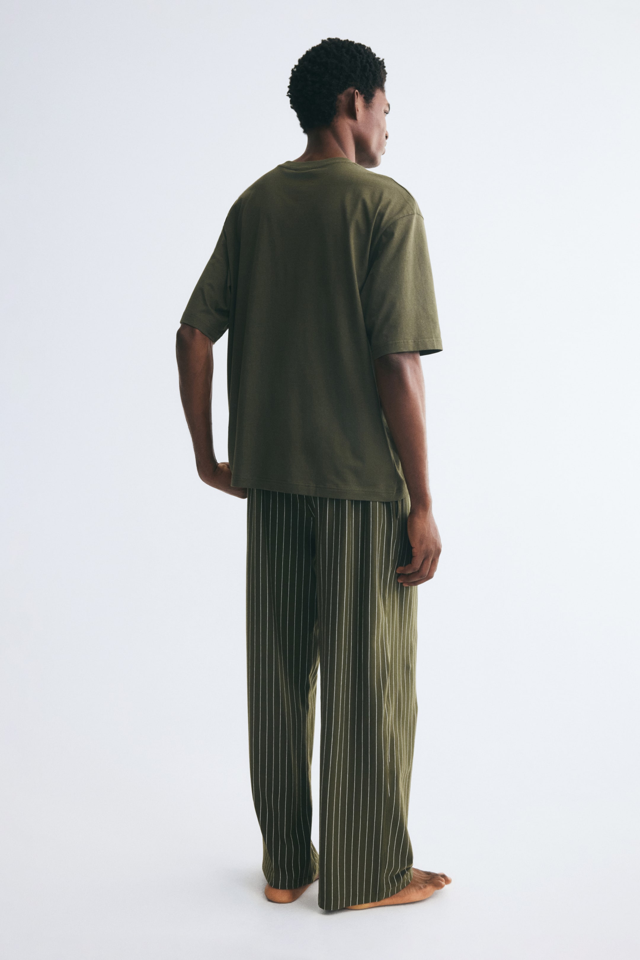 Relaxed-Fit Pajama T-Shirt and Pants
