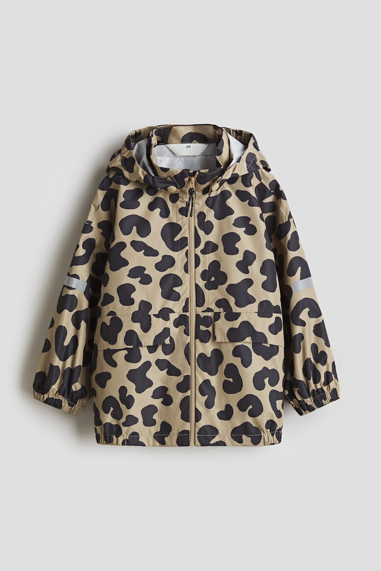 Rain Jacket Beige/leopard print Kids H&M US