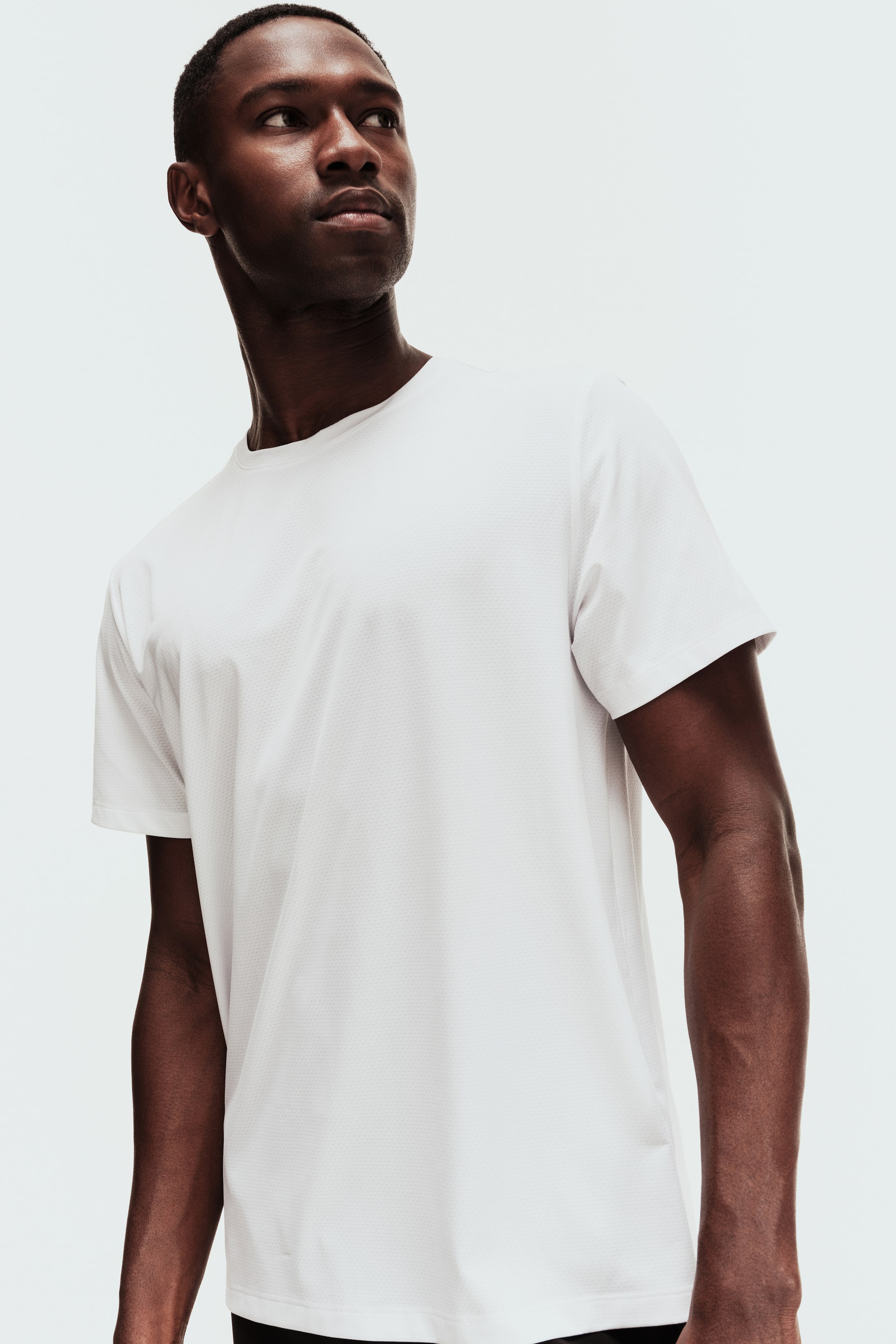 View larger image: Mesh sports T-shirt with DryMove™ - White - Men | H&M 1