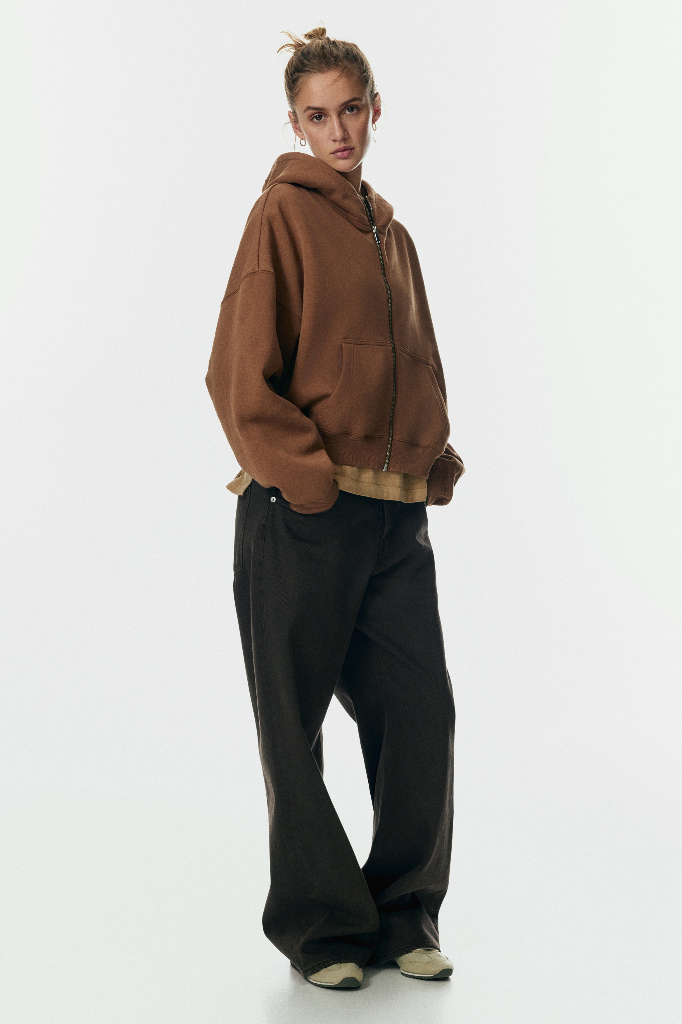 Zip-through hoodie