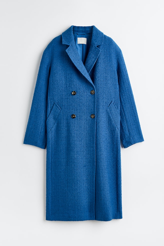 Double-breasted coat - Bright blue - 1