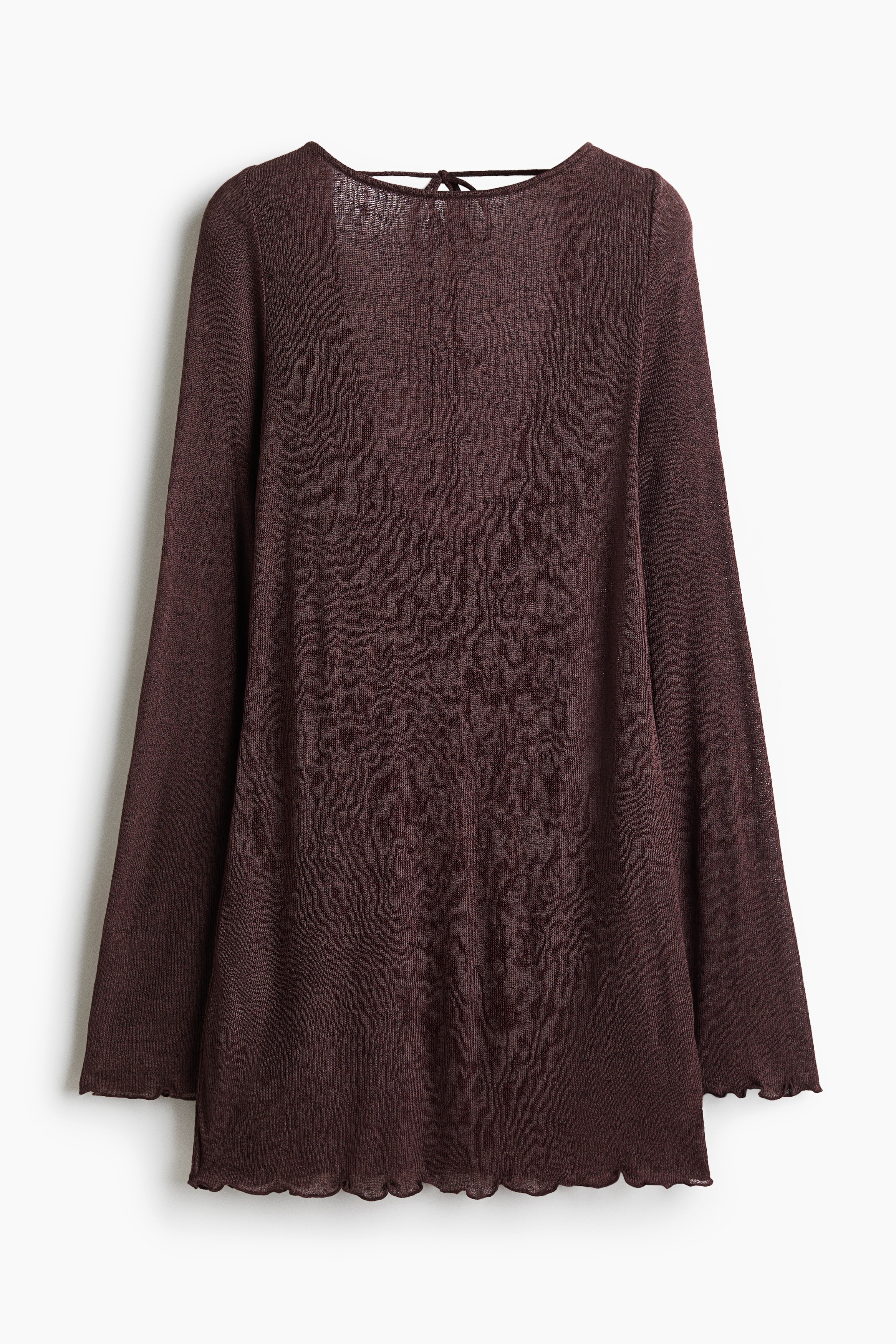 Minirobe de plage - Marron foncé/Noir