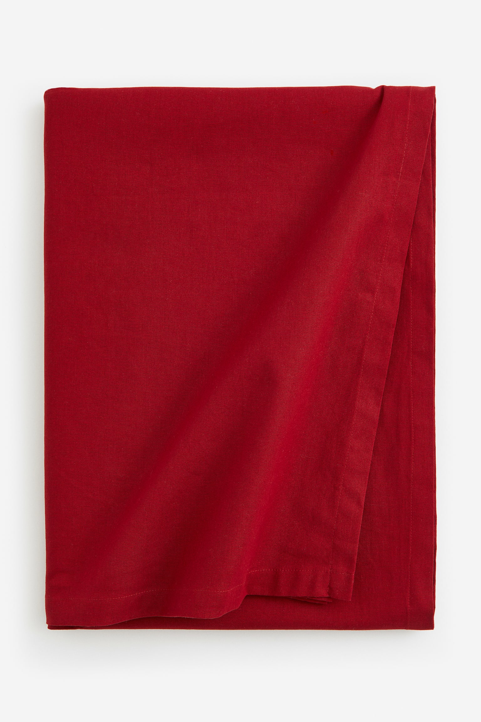 Cotton tablecloth - Dark red/Dark grey/White - 1