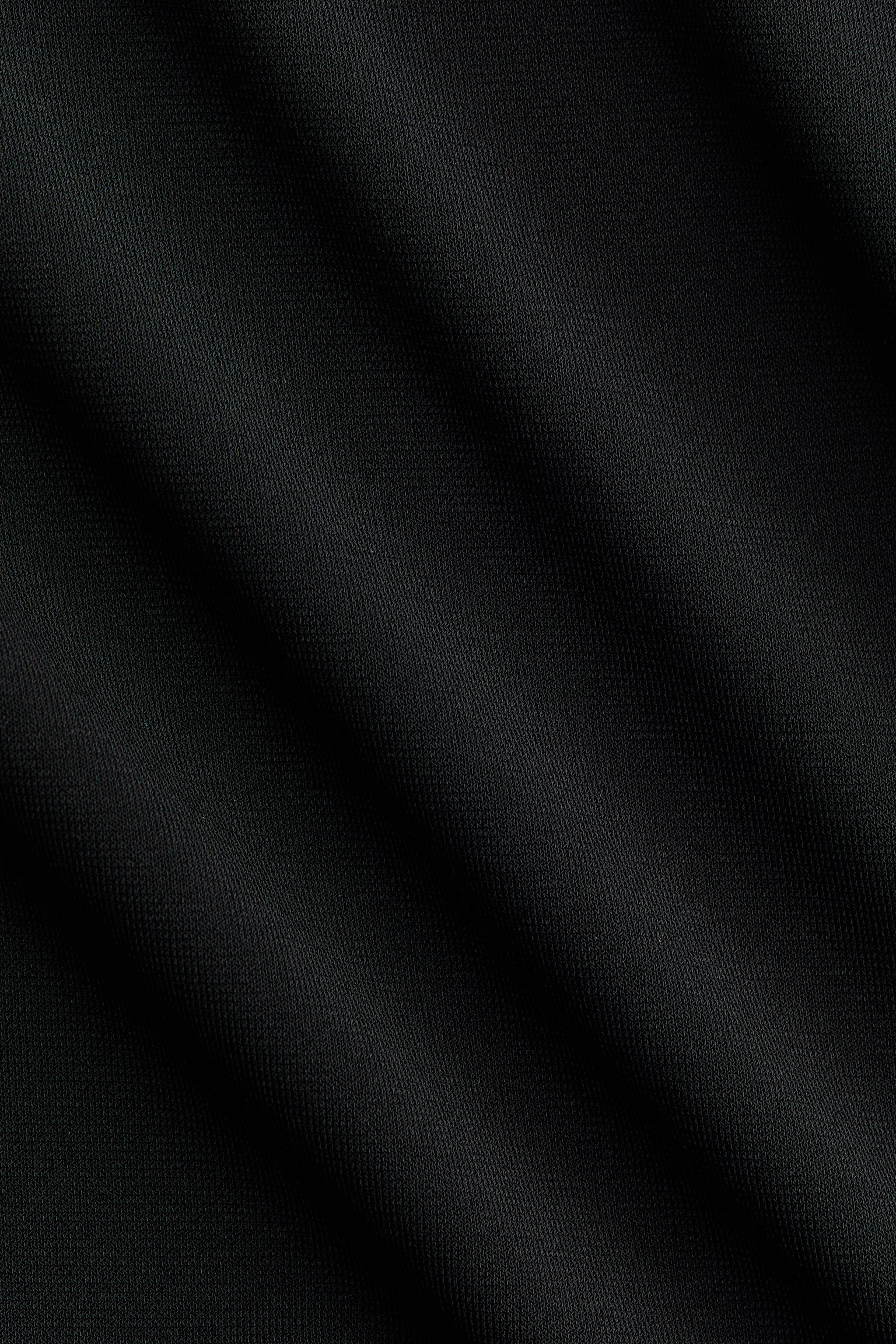 Cape-detail top - Black/Dark khaki green - 5