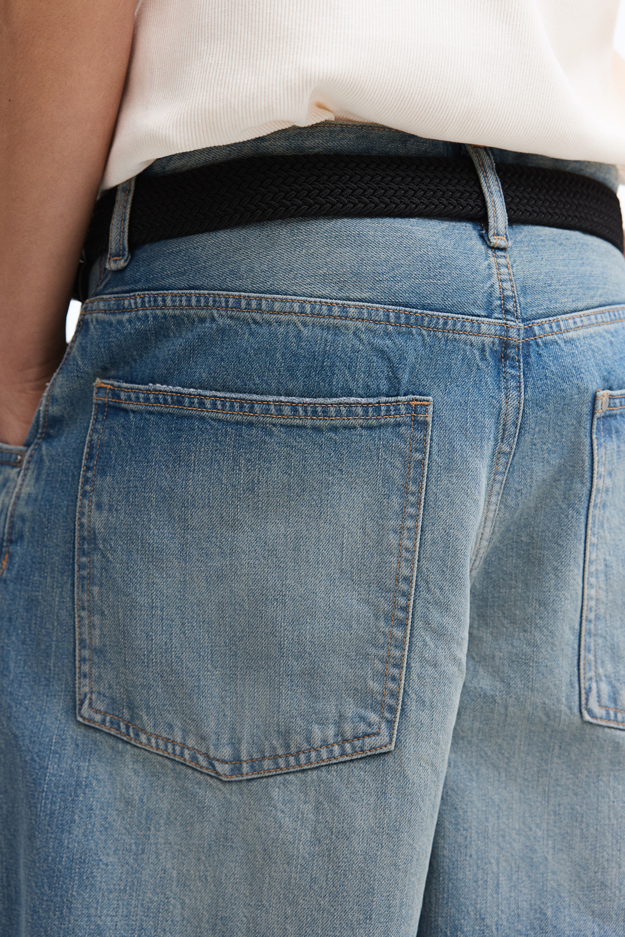 Short ample en denim