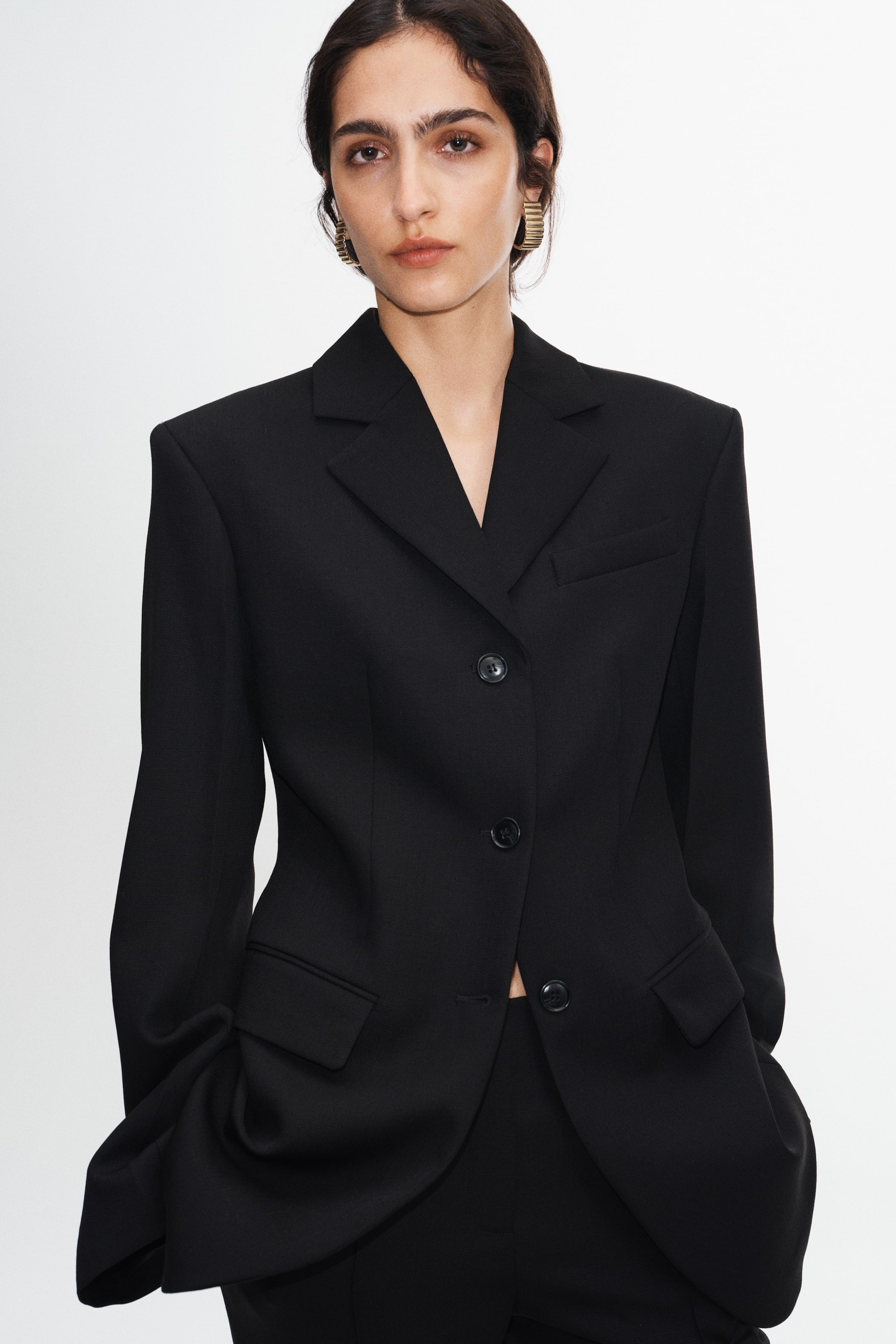 Single-Breasted Wool Blazer