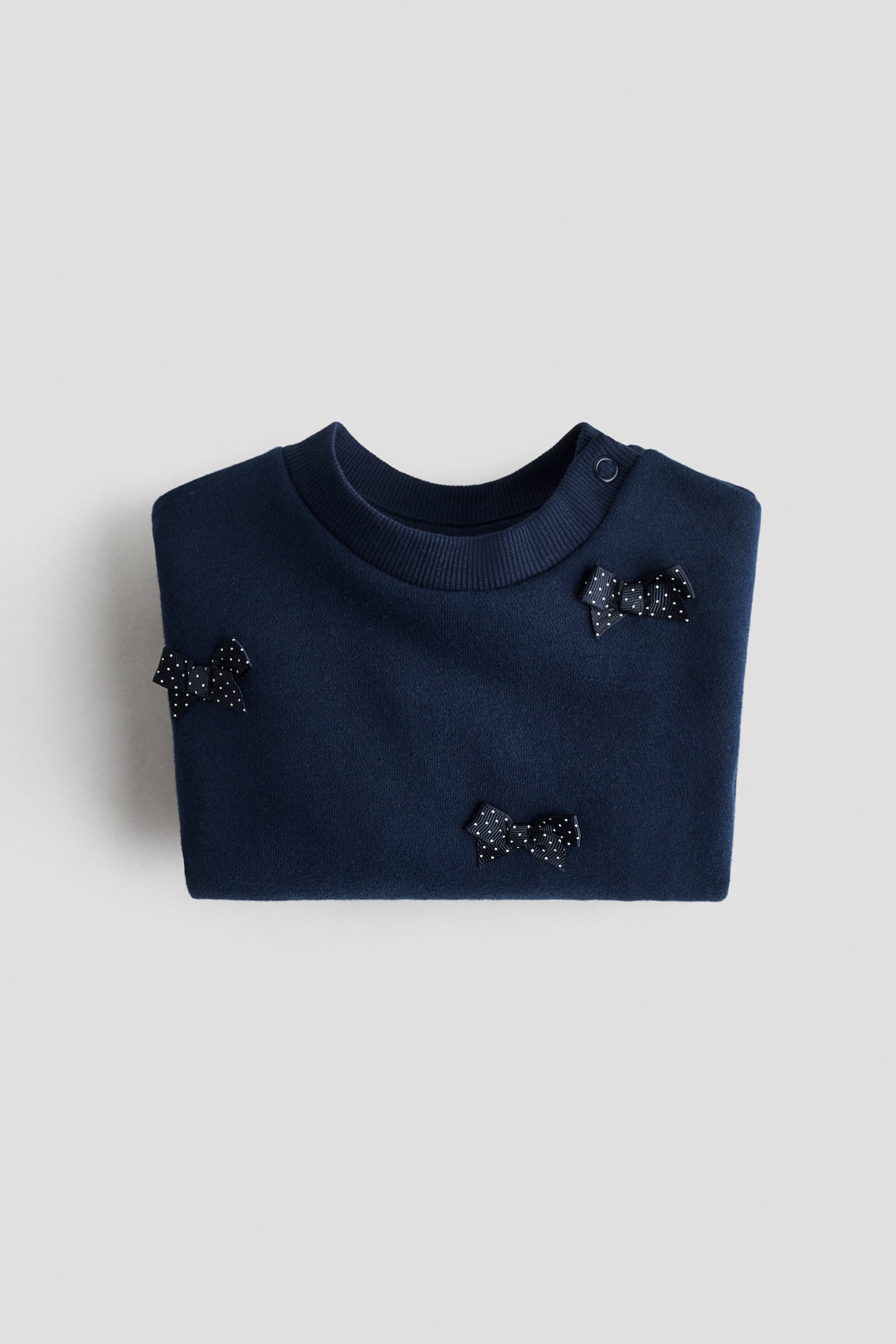 Motif-detail sweatshirt - Navy blue/Bows/Light beige/My Little Heart/Cream/Floral/Cream/Bow/Light pink/Bear/Light grey/Bows/Dark red/Love - 2