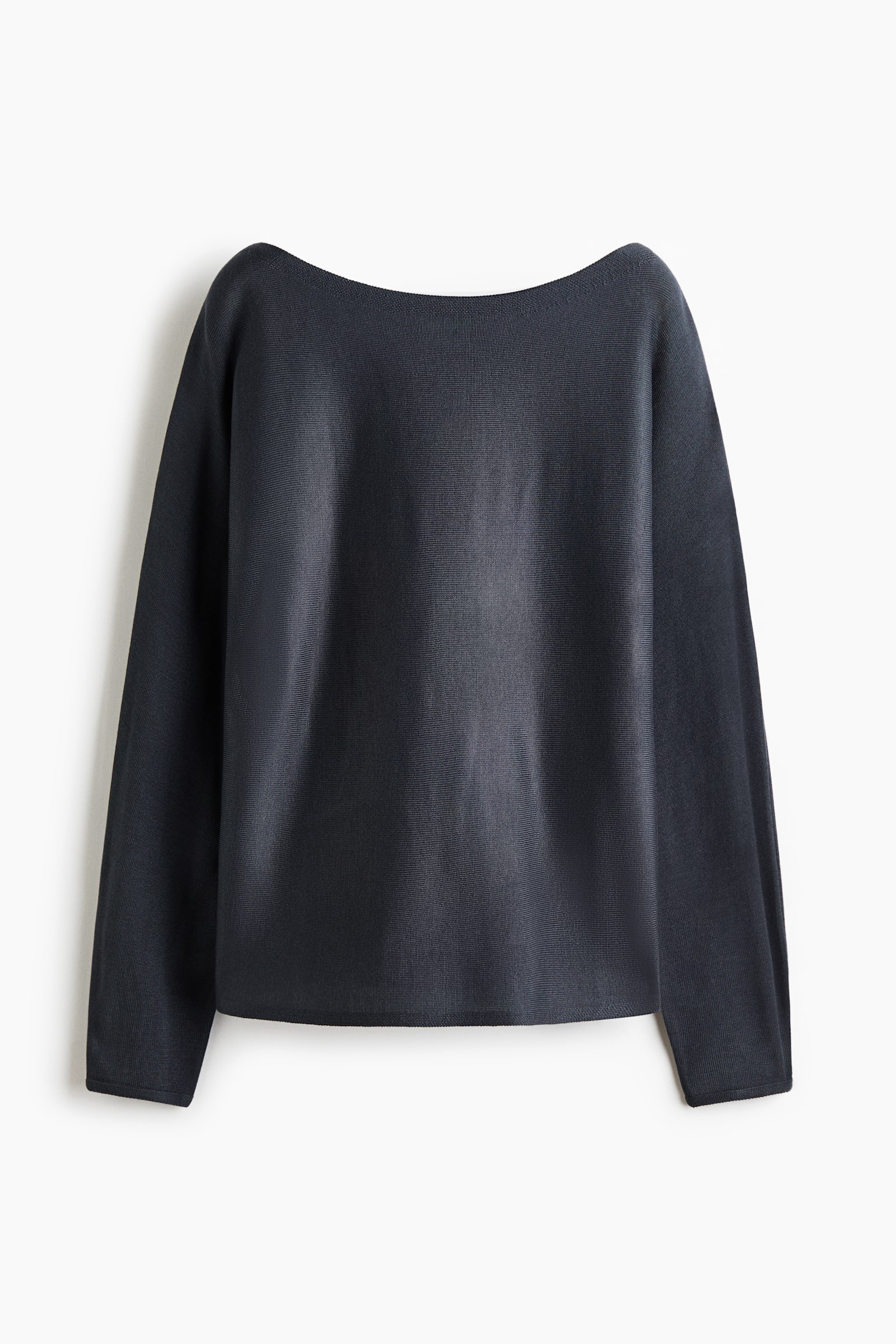 Off-the-Shoulder Sweater - Dark gray/Dark brown/Brown/Light beige/Black - 1