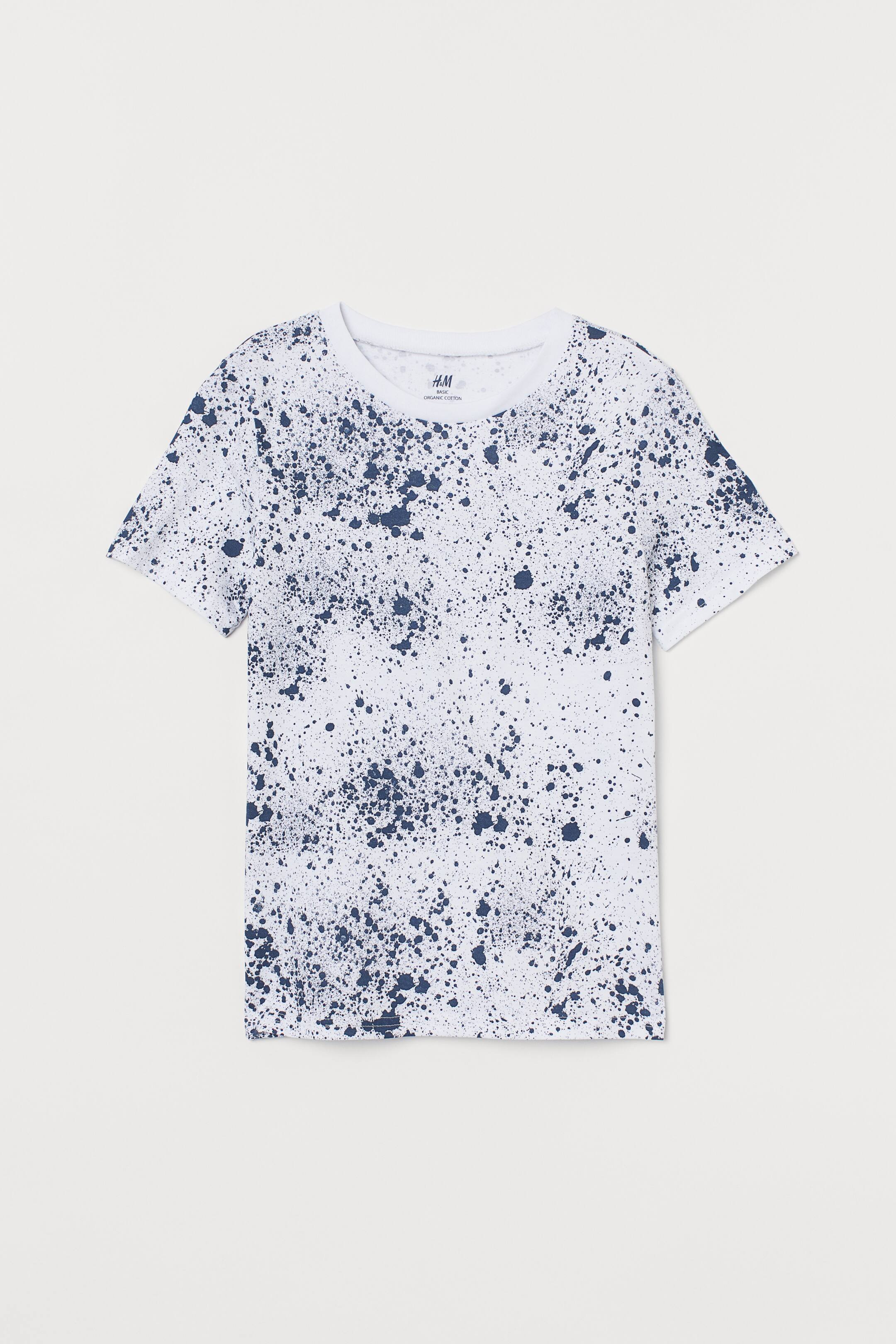 Nagyobb kép megtekintése: Póló - Fehér/kék mintás - GYEREK | H&M HU 1