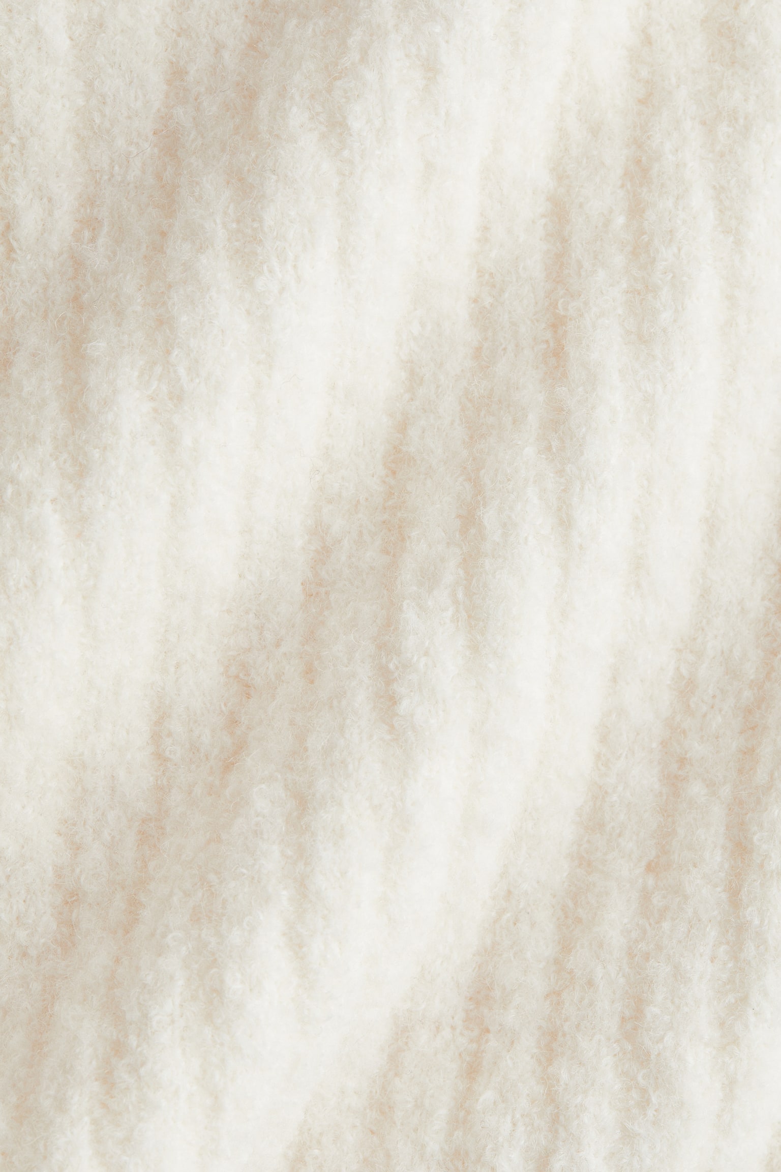 Ribgebreide trui van wolmix - Roomwit/Donkerbeige - 6