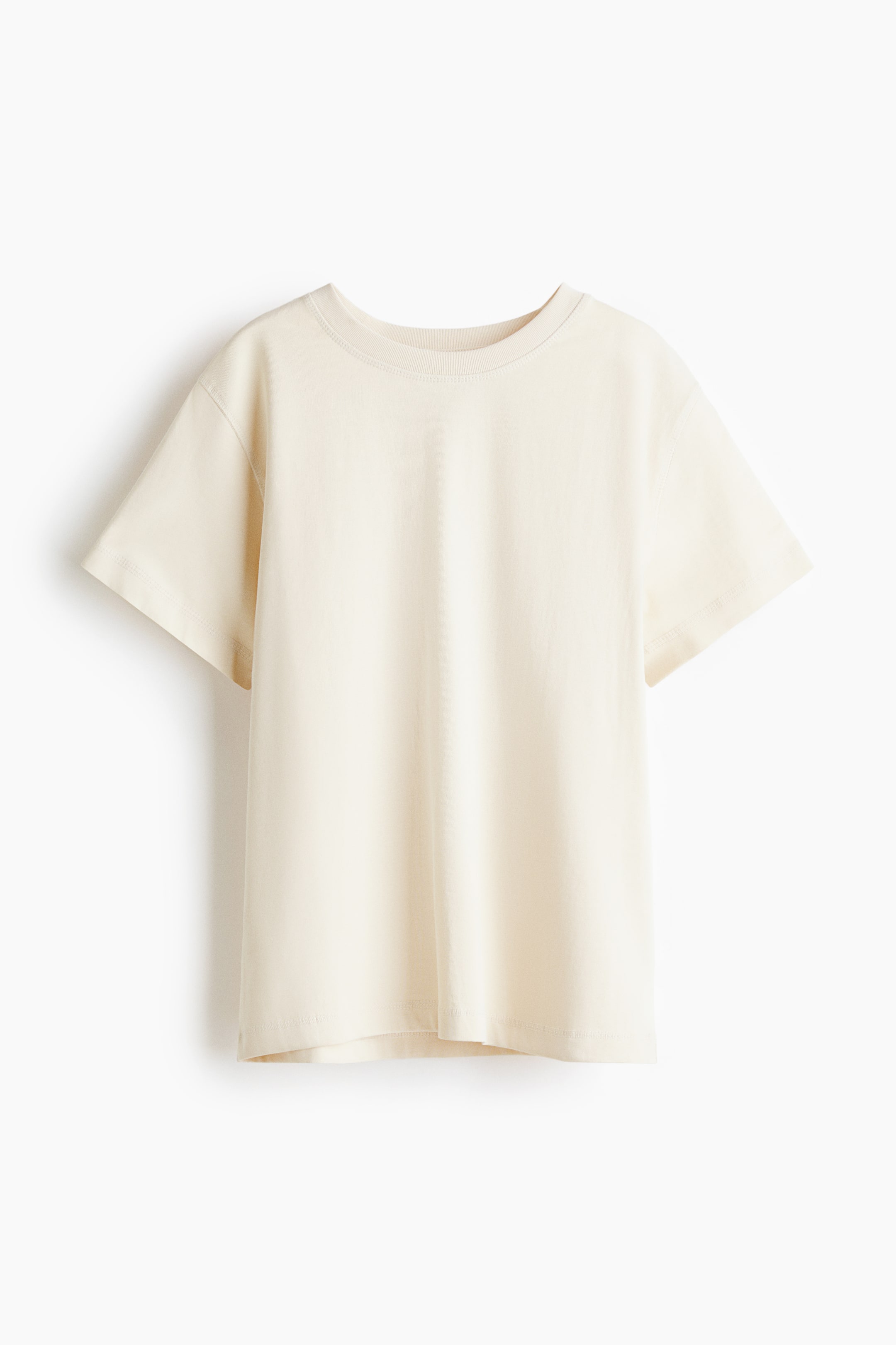 Visualizza l'immagine ingrandita: T-shirt oversize in cotone - Beige chiaro - DONNA | H&M CH 1