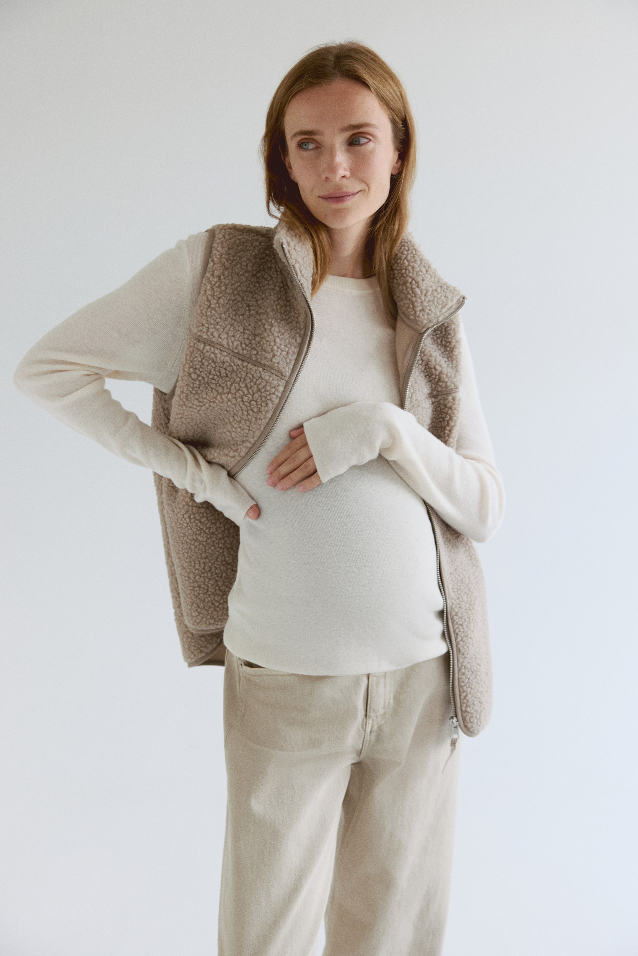 MAMA Before & After Babywearing Teddy Fleece Vest