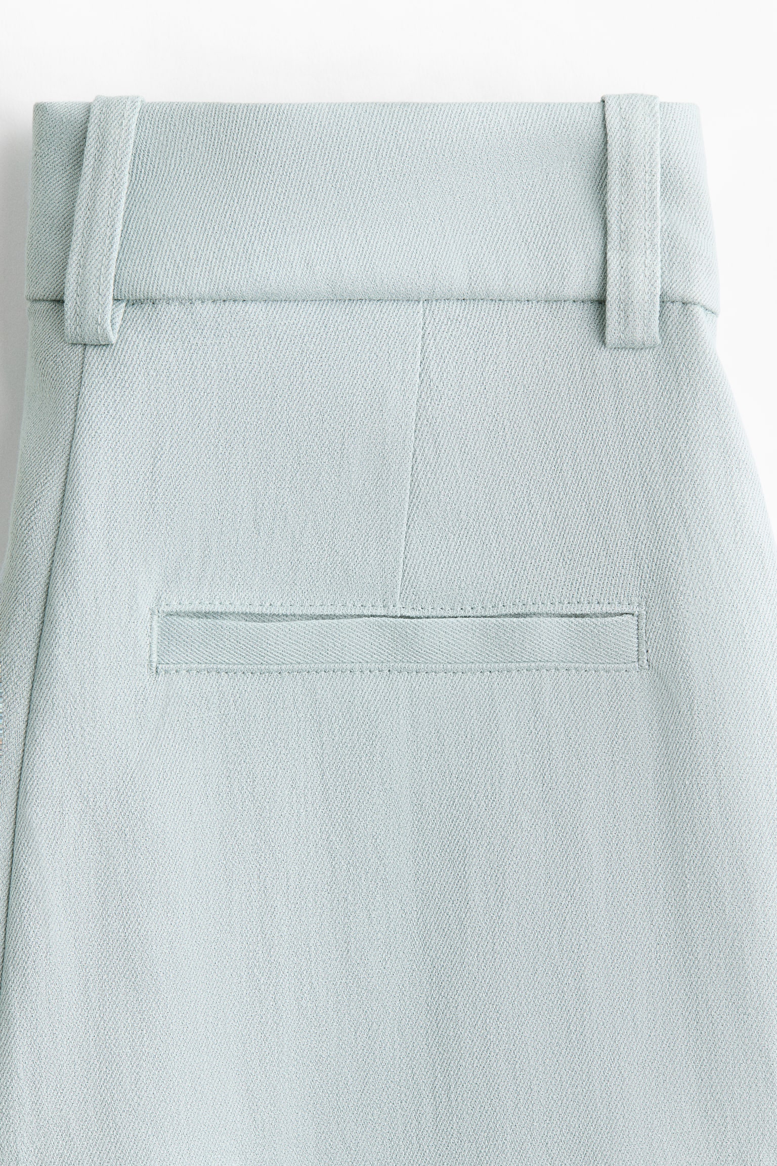 Wide linen-blend trousers - Dusty turquoise/Burgundy/Light beige/Dark brown - 5