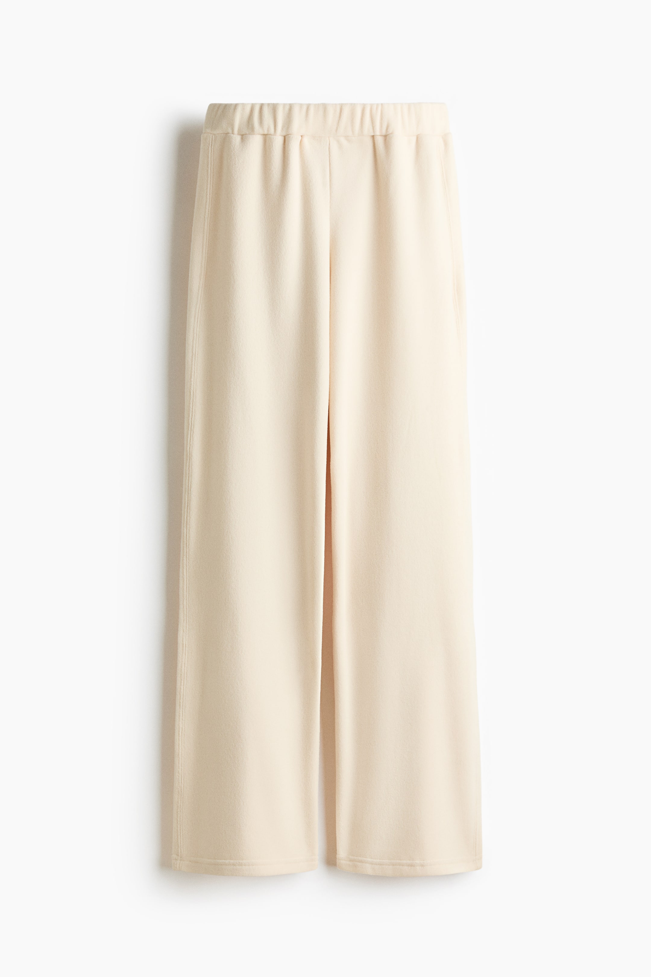 View larger image: Sports fleece joggers - Vanilla white - Ladies | H&M 1