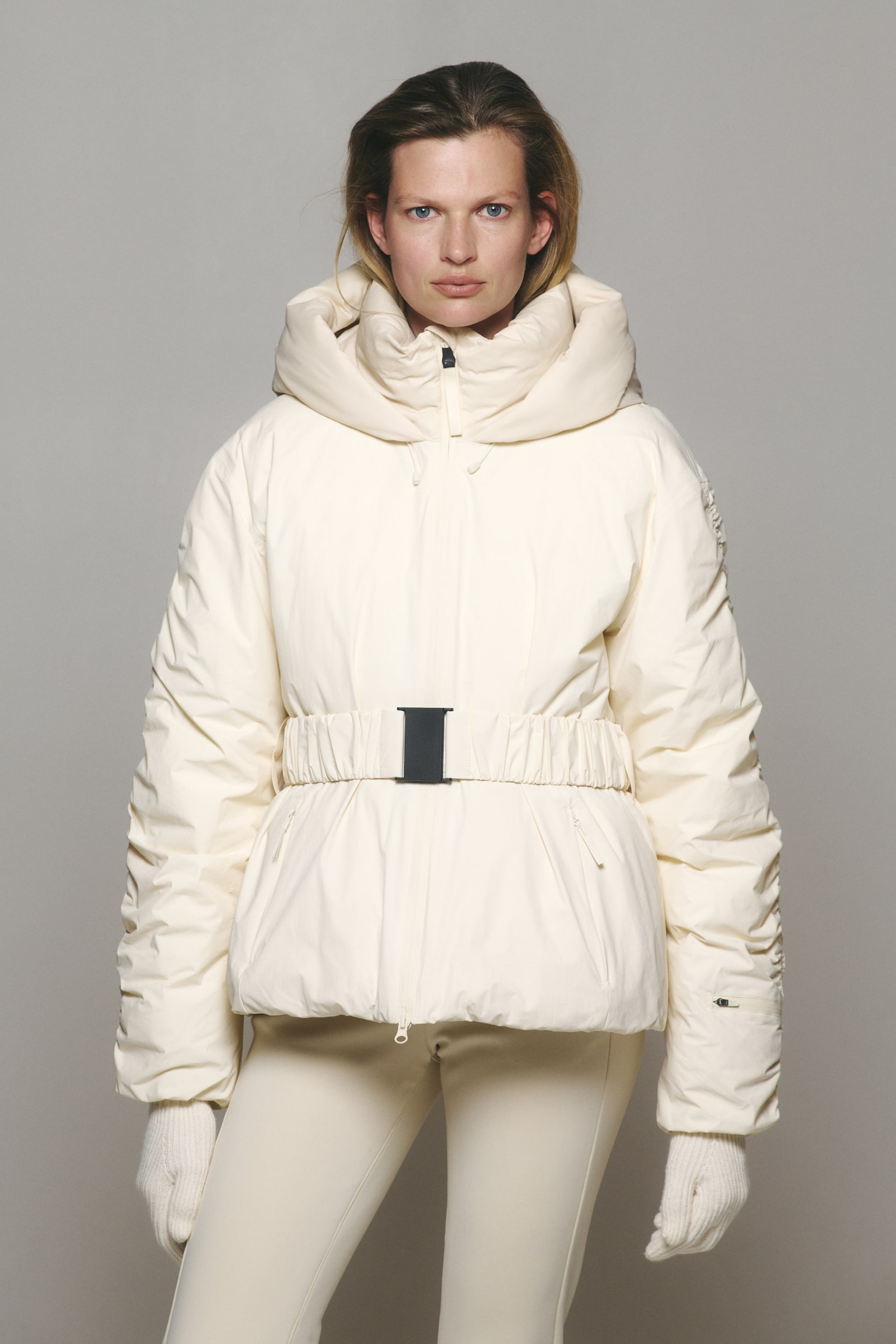 Женская куртка H&M Move Padded Ski with ThermoMove™, цвет: Белый — фото 3