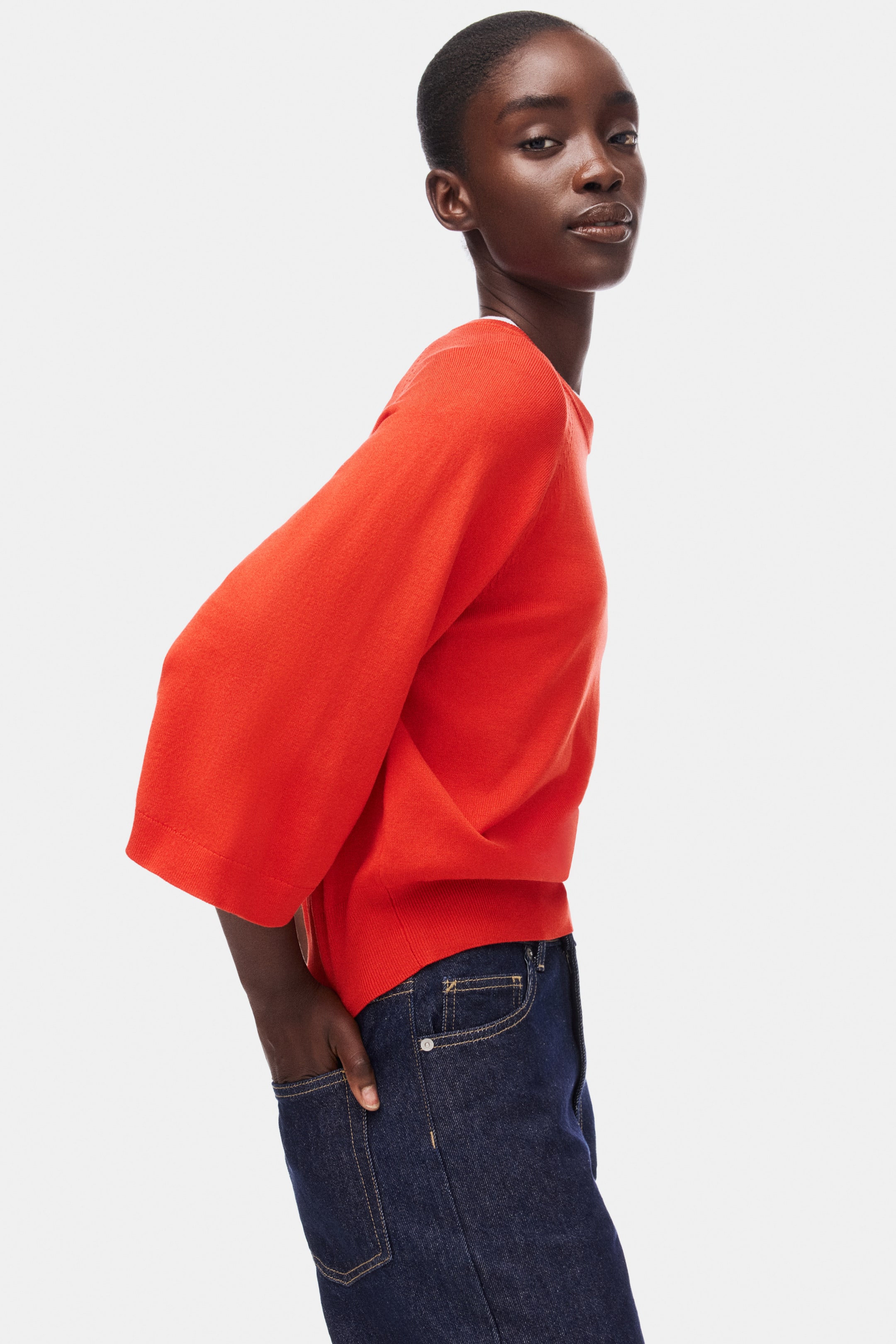 Haut en tricot fin