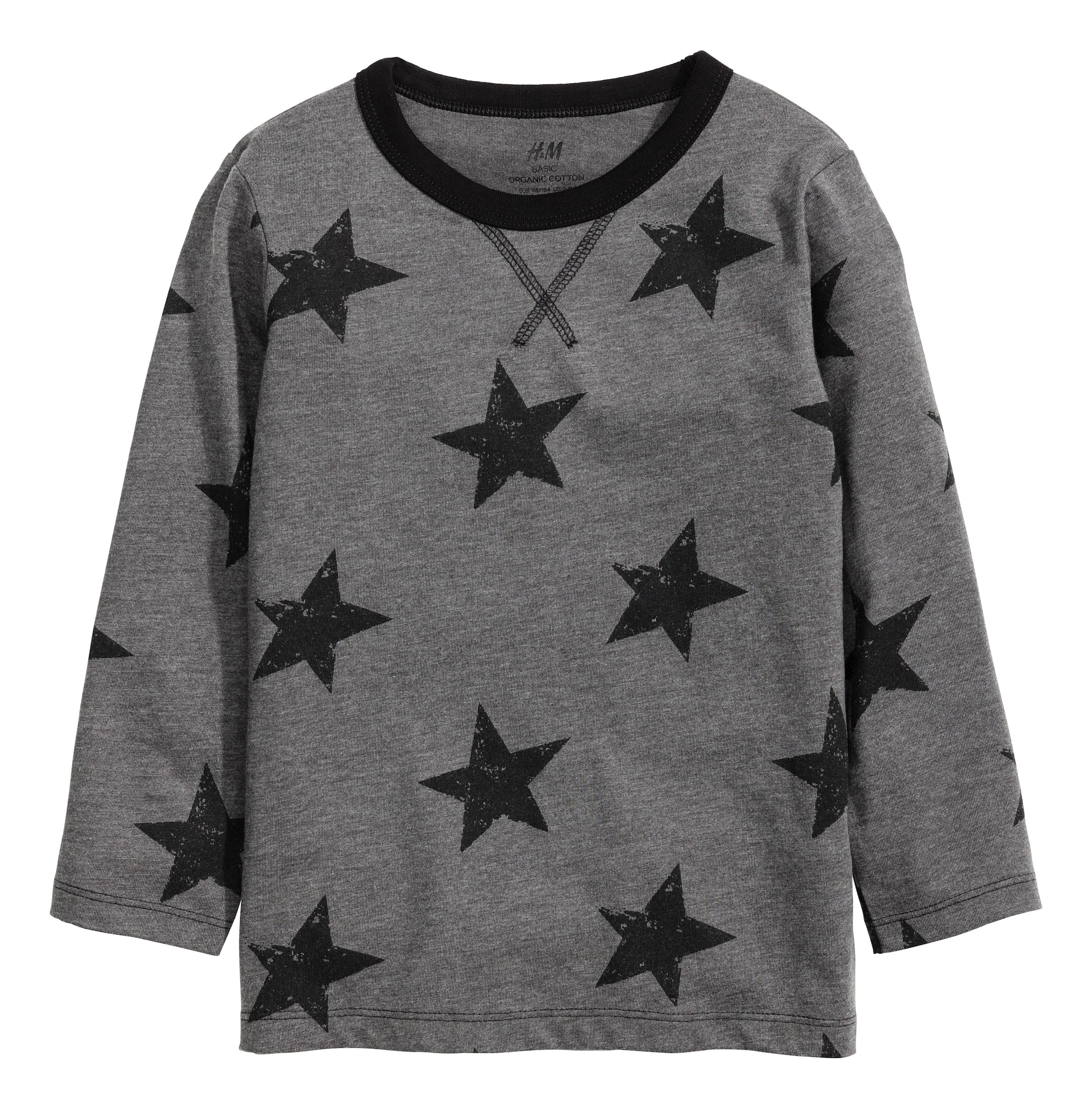 View larger image: Jersey top - Dark grey/Stars - Kids | H&M GB 1