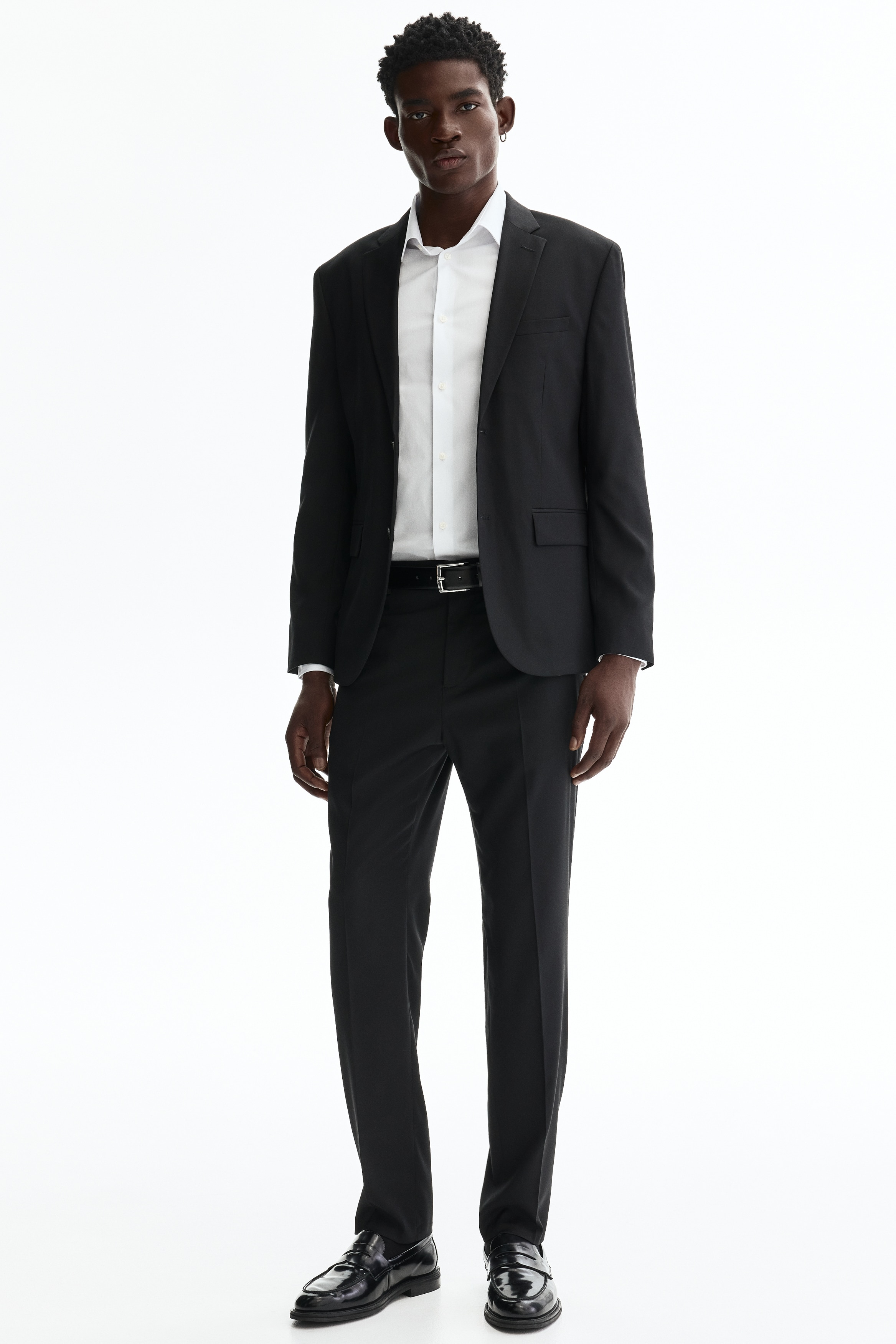 スリムフィット スーツパンツ - ブラック - Men | H&M JP