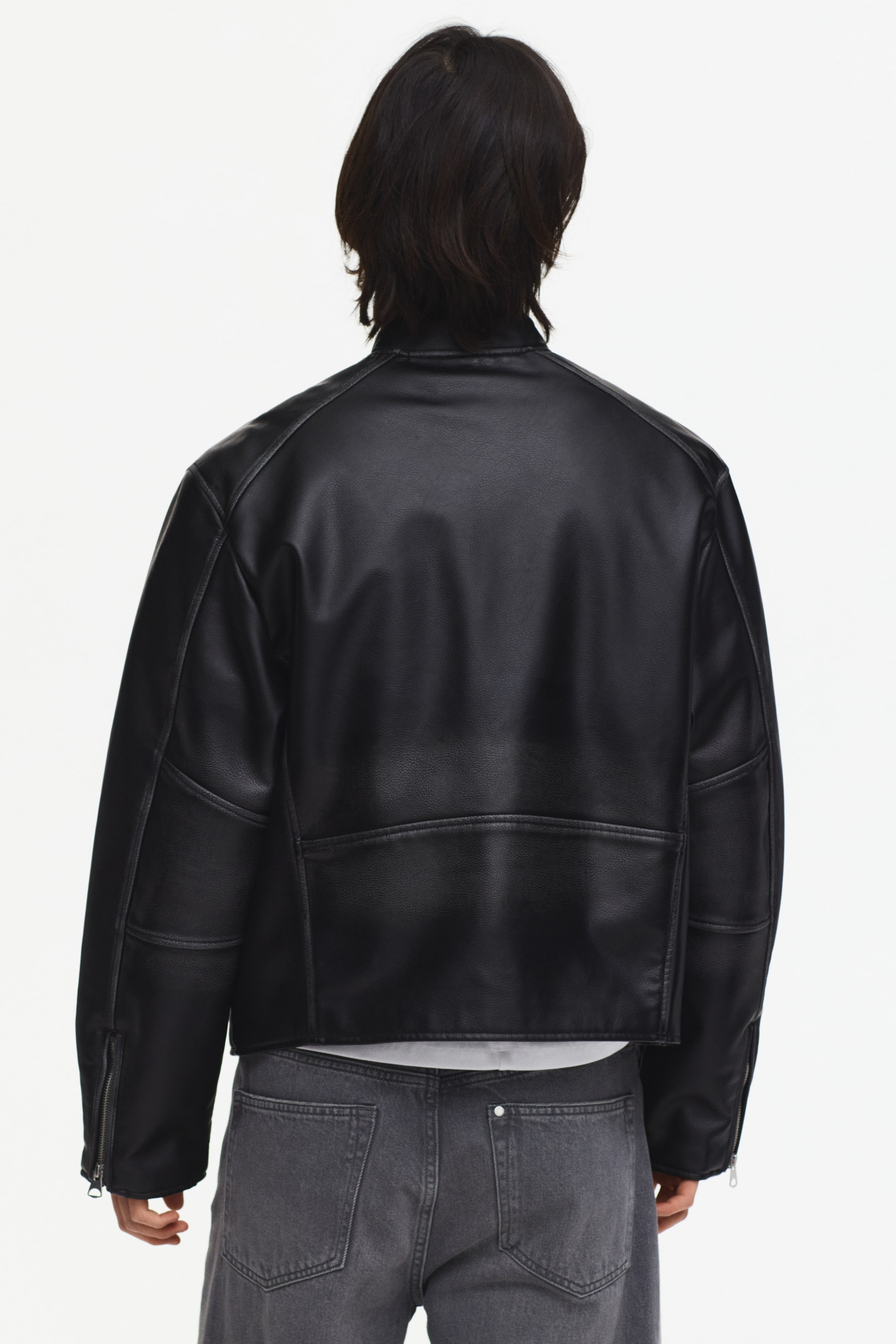 Мужские куртки H&M Coated Racer Jacket — фото 6