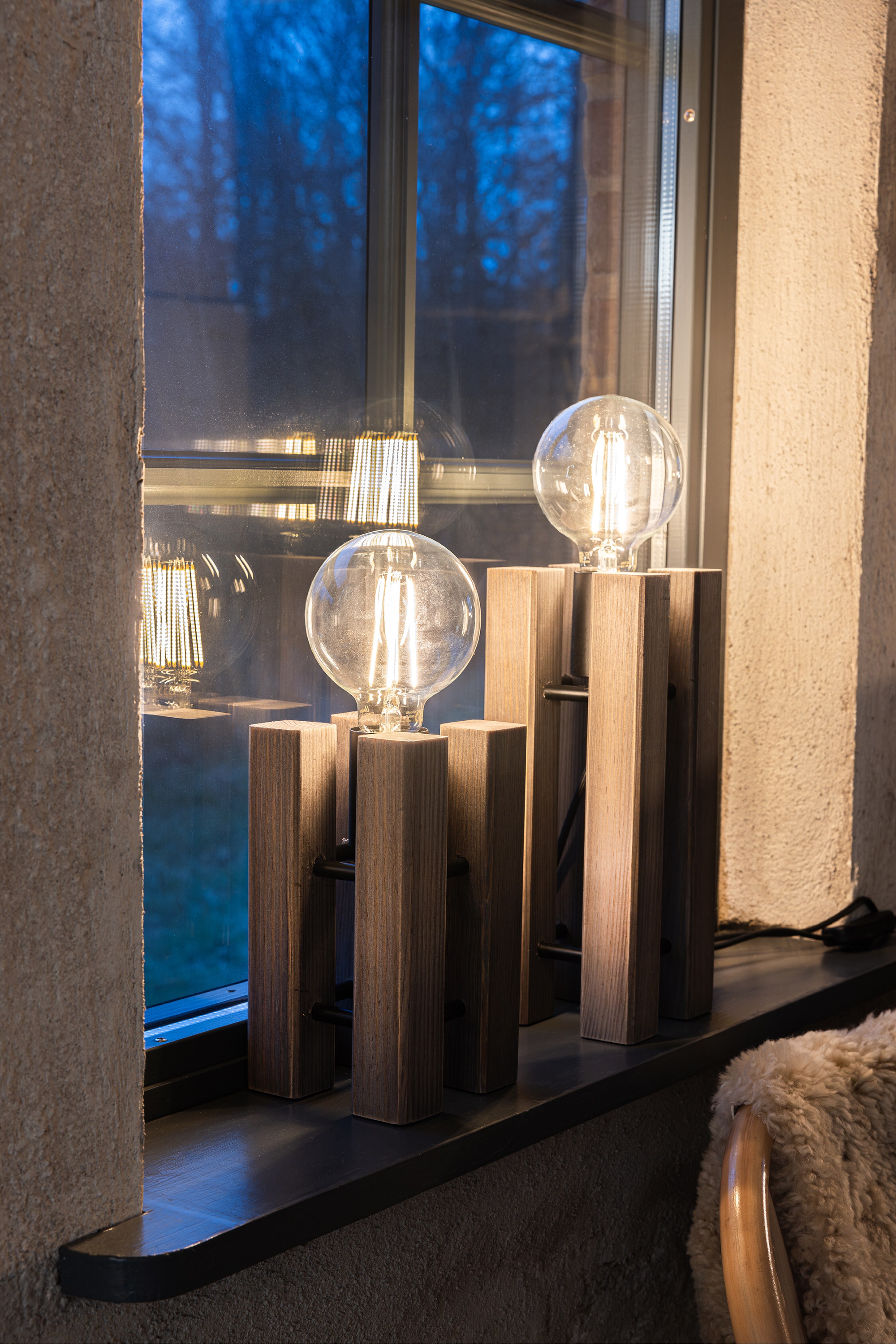 Lodge Bordslampa Liten - Brun