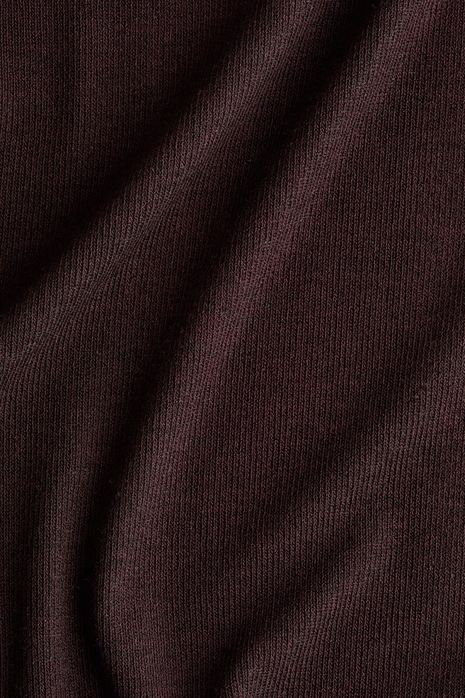 Sleeveless turtleneck top - Dark brown/Black - 5