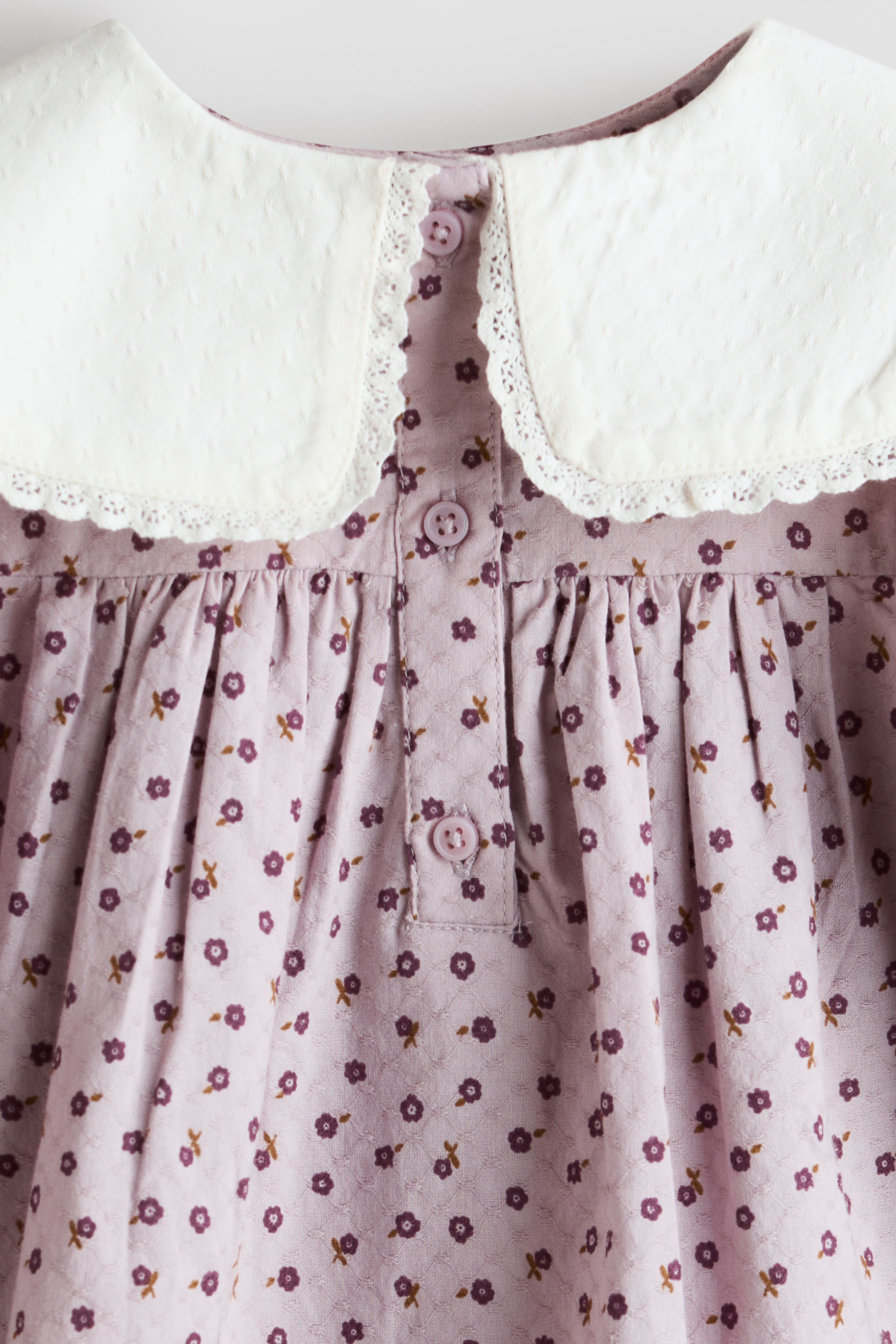Cotton Dress with Collar