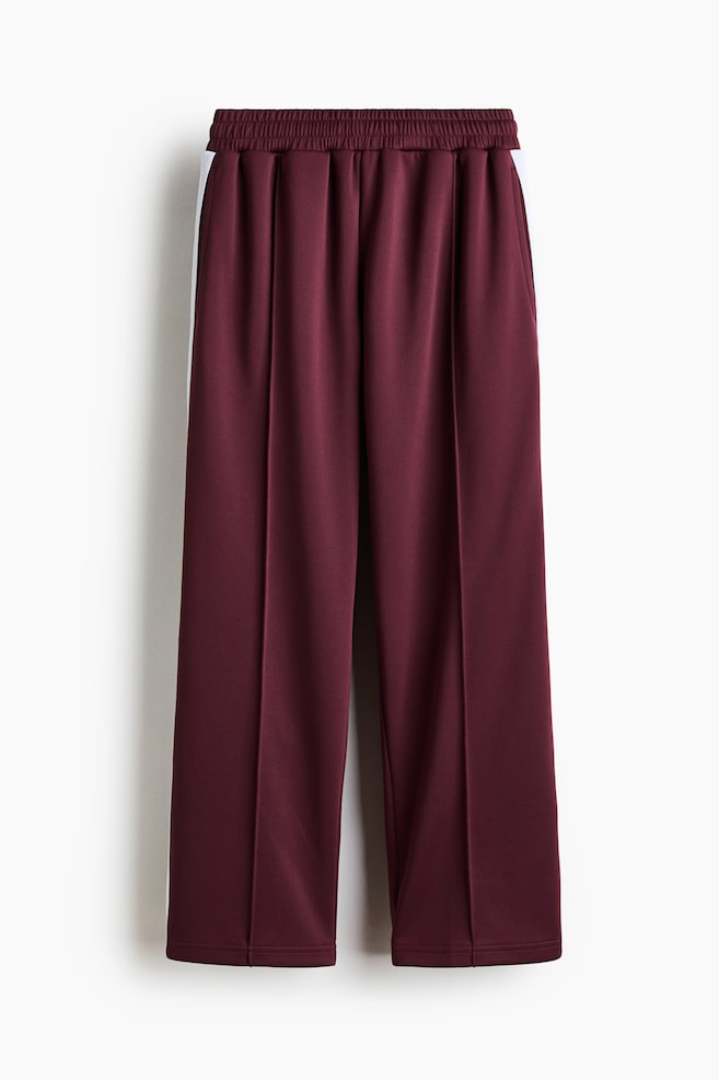 Loose Fit Track pants with DryMove™ - Burgundy/Dark blue/Green/Striped - 1